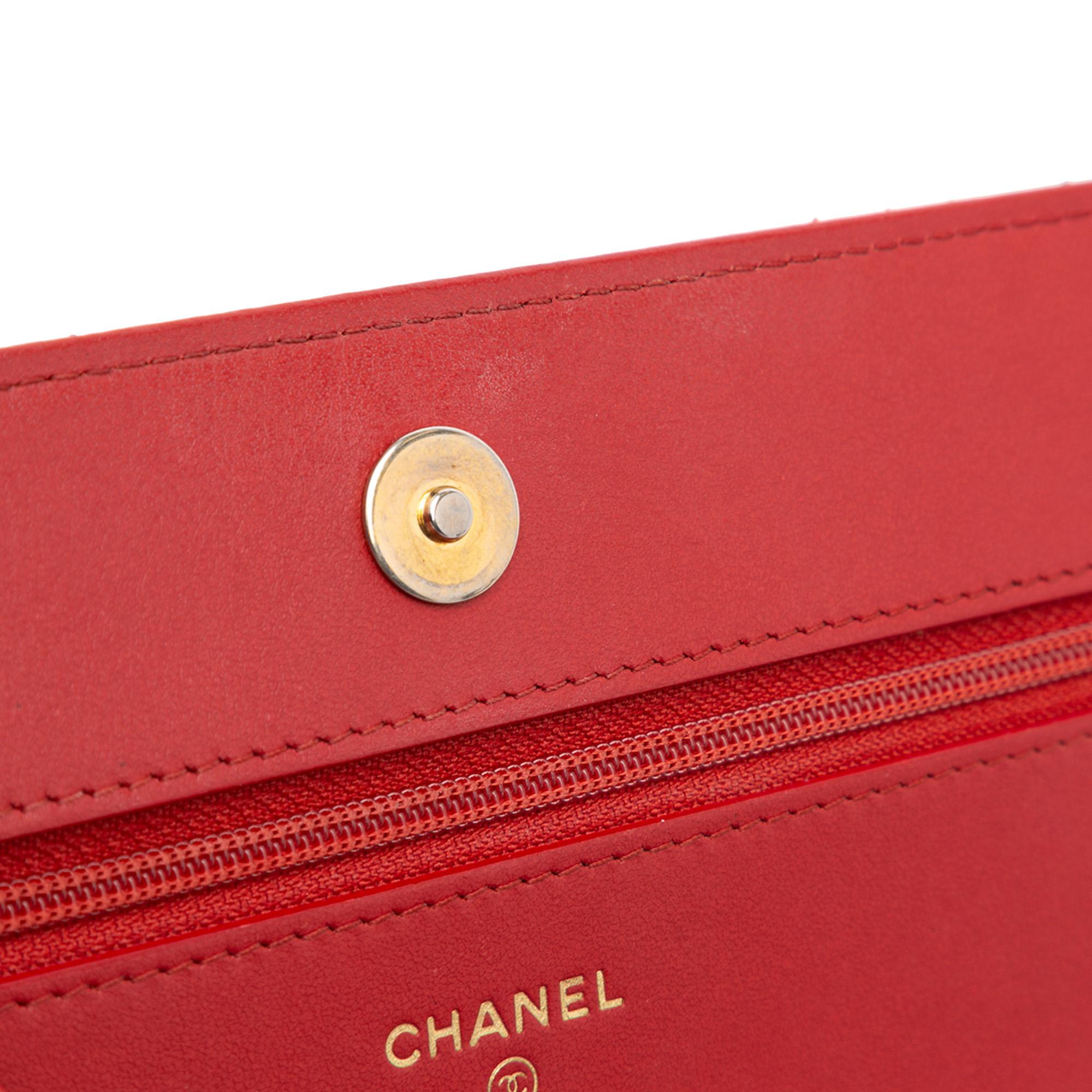 Chanel CC Mixed Quilt Caviar Wallet On Chain (SHG-EMMEFL)