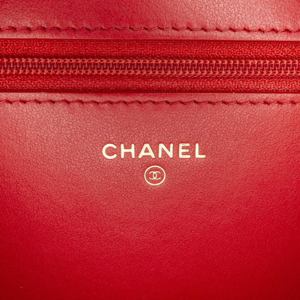 Chanel CC Mixed Quilt Caviar Wallet On Chain (SHG-EMMEFL)