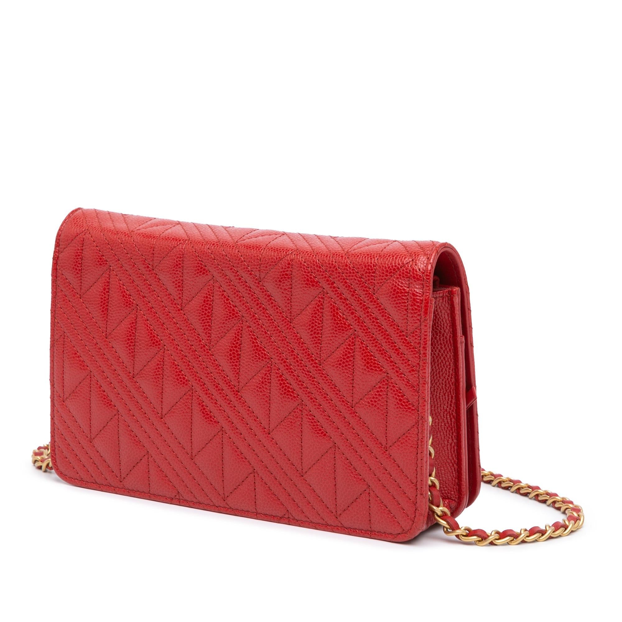 Chanel CC Mixed Quilt Caviar Wallet On Chain (SHG-EMMEFL)