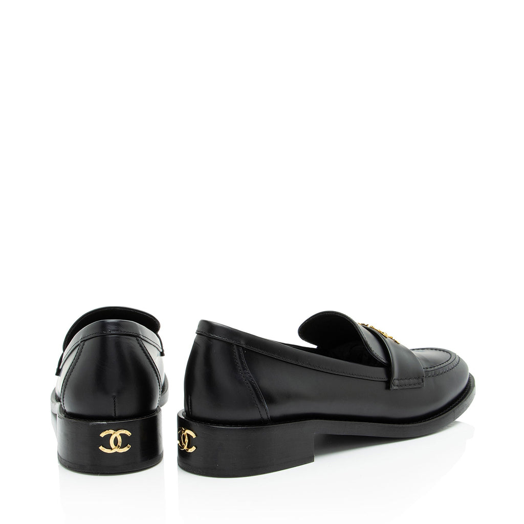 Chanel CC Moccasin Loafers - Size 10 / 40
