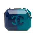 Chanel CC Ombre Acrylic Clutch on Chain