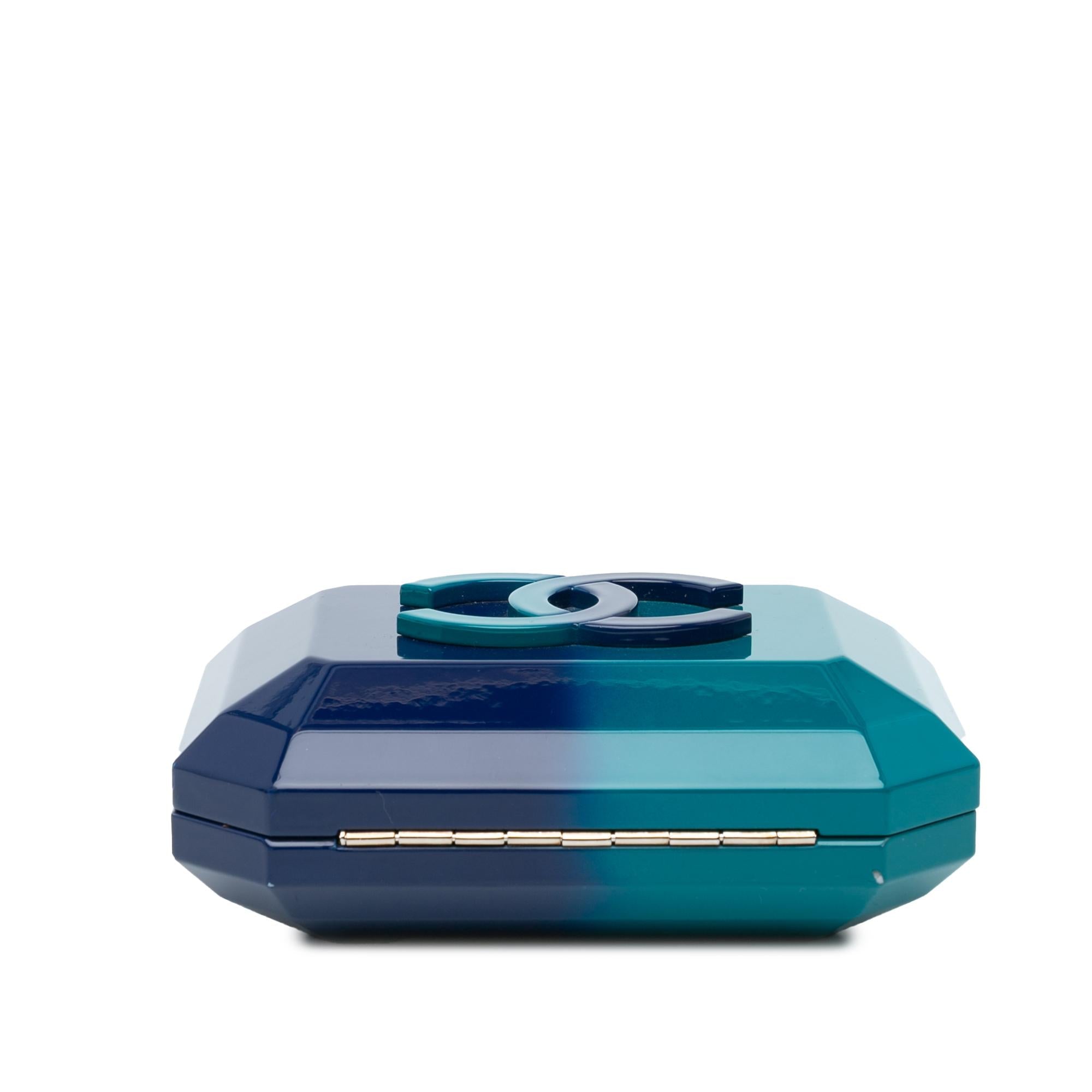 Chanel CC Ombre Plexiglass Clutch on Chain (SHG-RD2nKl)