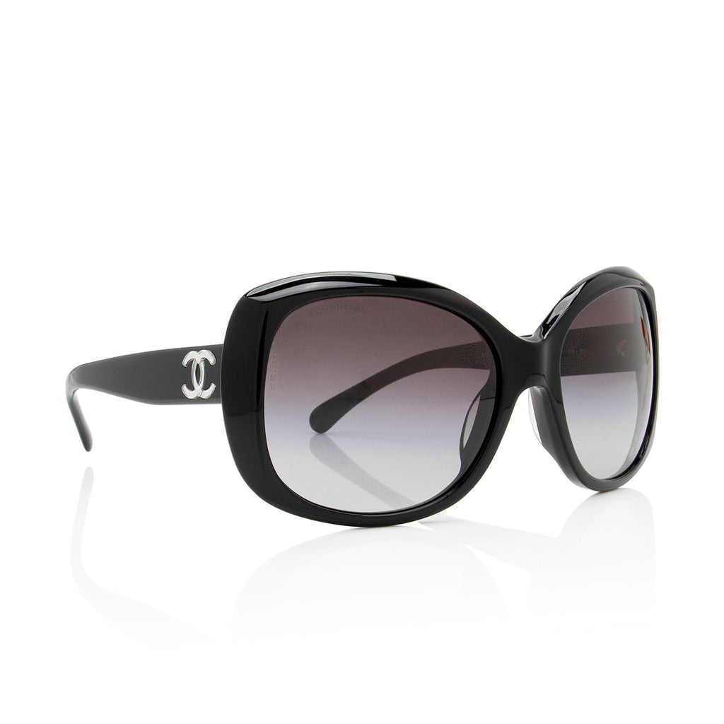Chanel CC Oversized Butterfly Sunglasses (SHF-EZDflk)