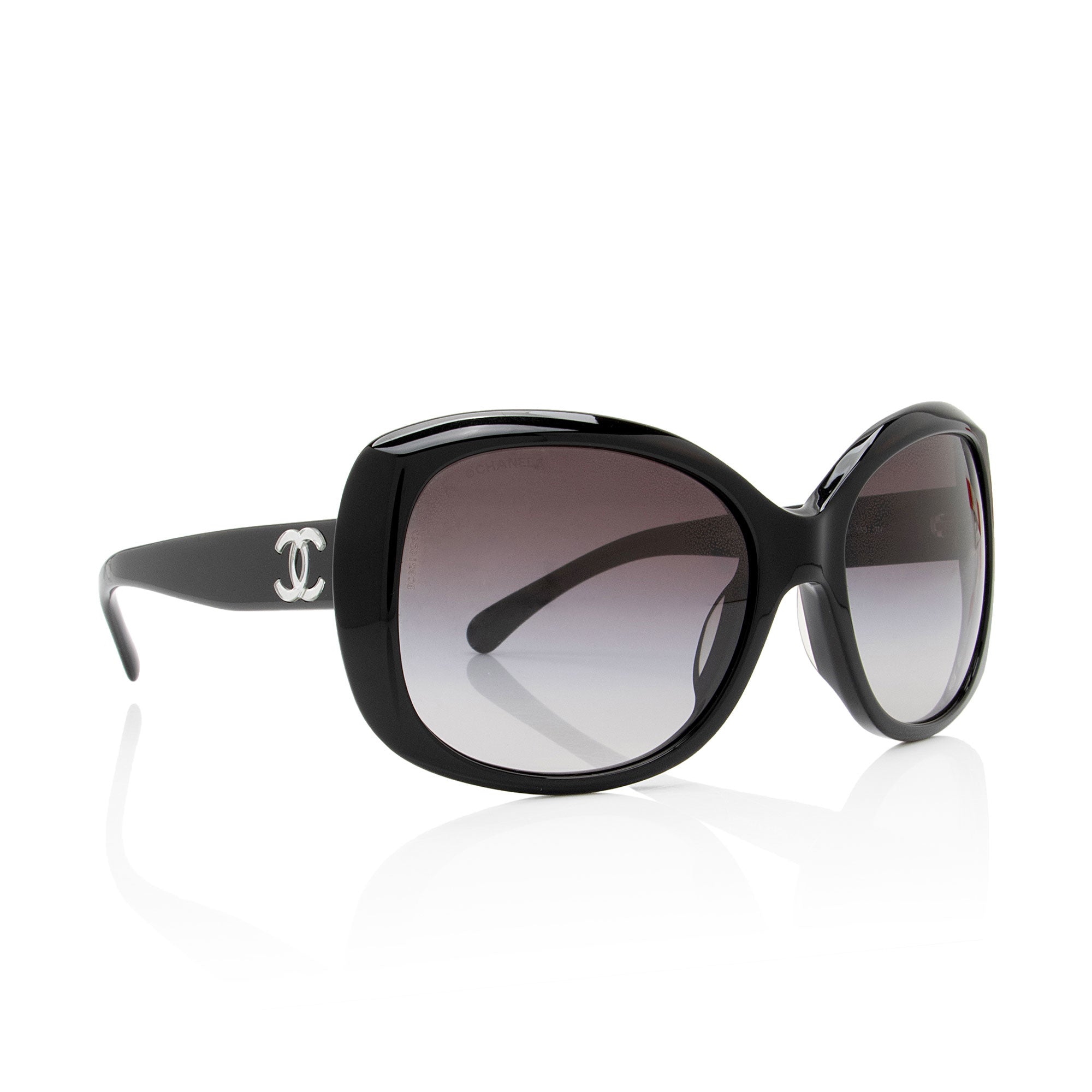 Chanel CC Oversized Butterfly Sunglasses (SHF-EZDflk)