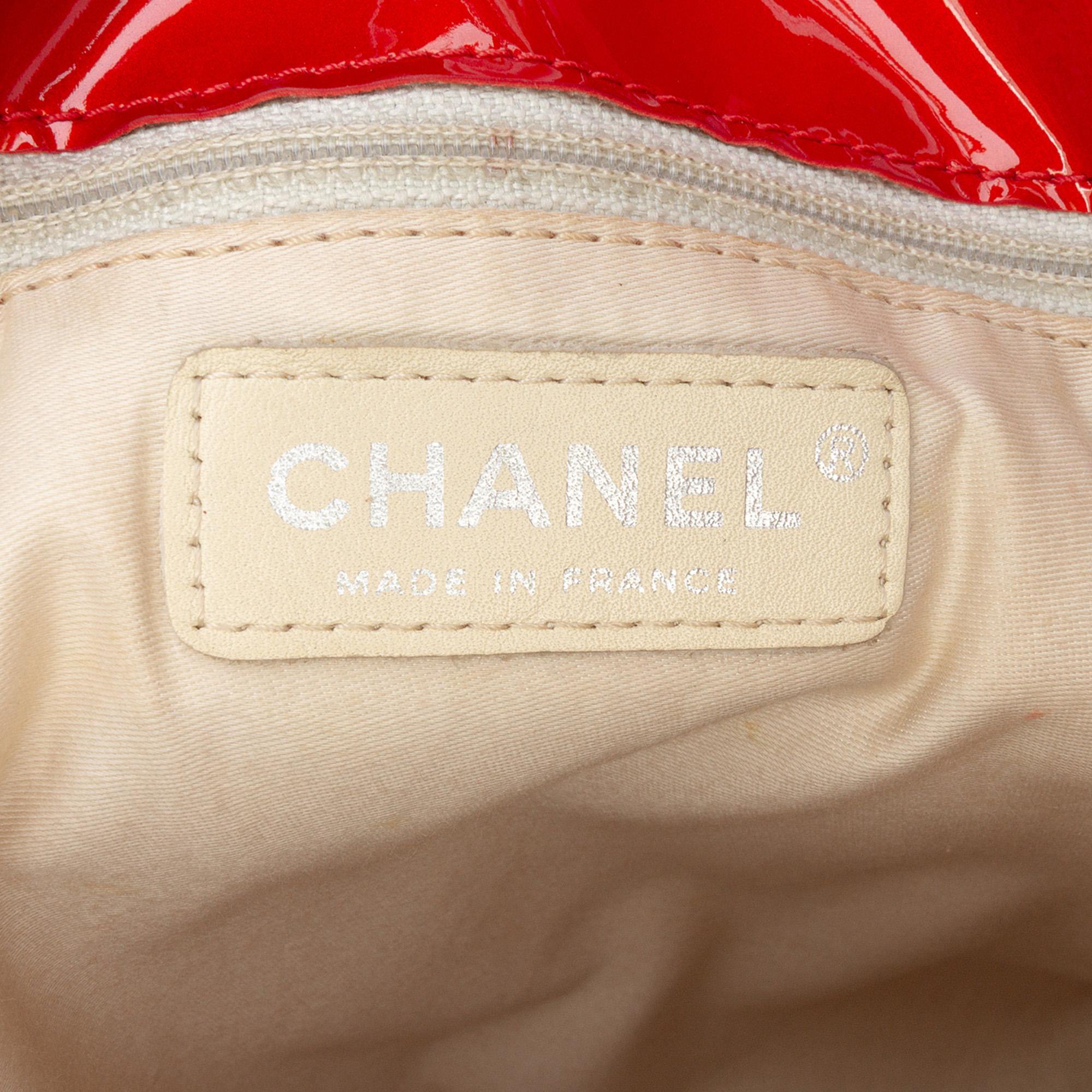 Chanel CC Patent Crystal Strass Embellished Bonbons Tote