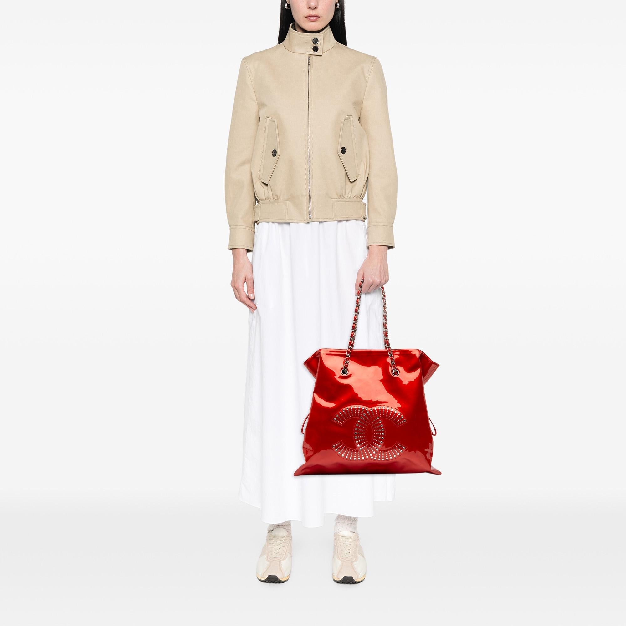 Chanel CC Patent Crystal Strass Embellished Bonbons Tote
