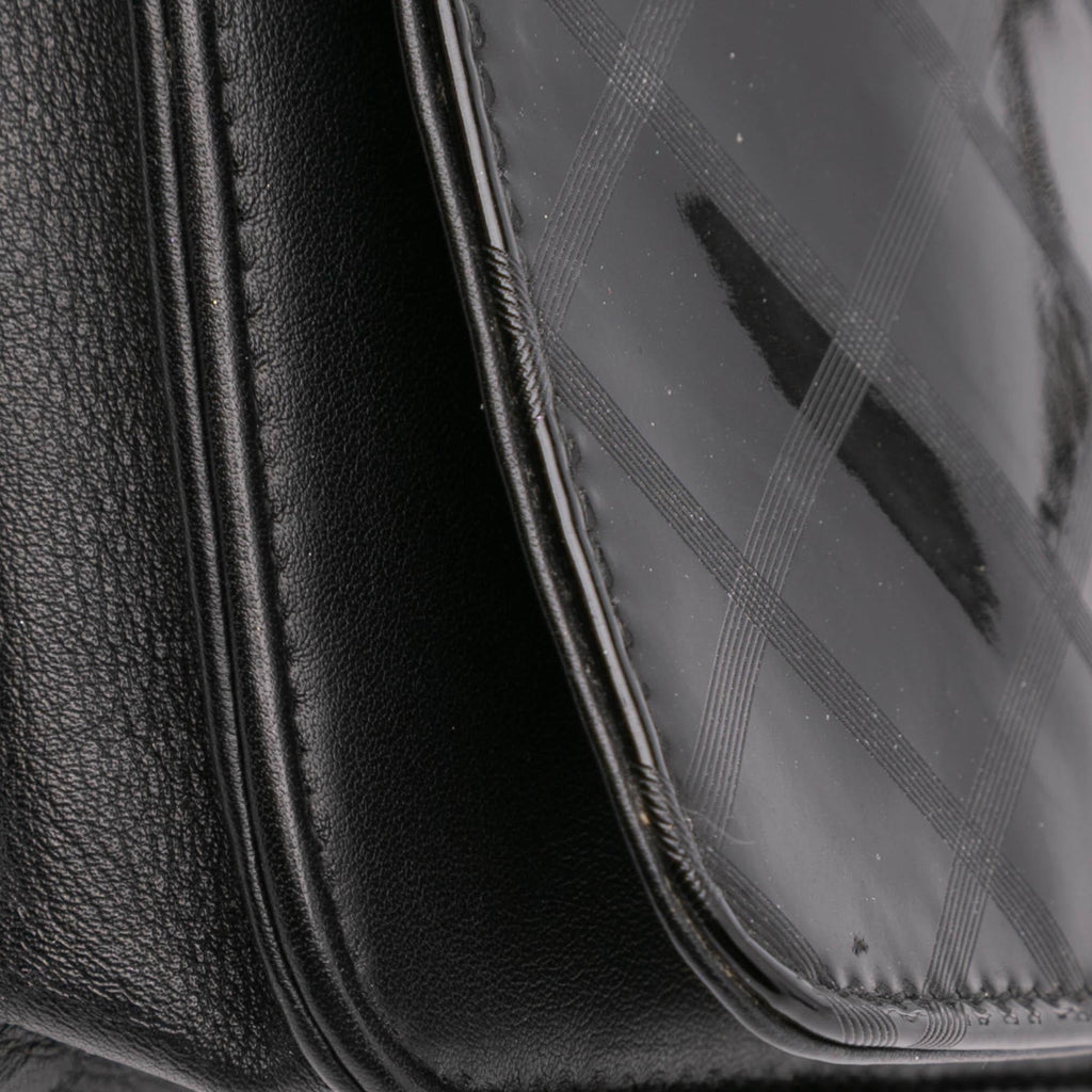 Chanel CC Patent Diamond Wallet On Chain