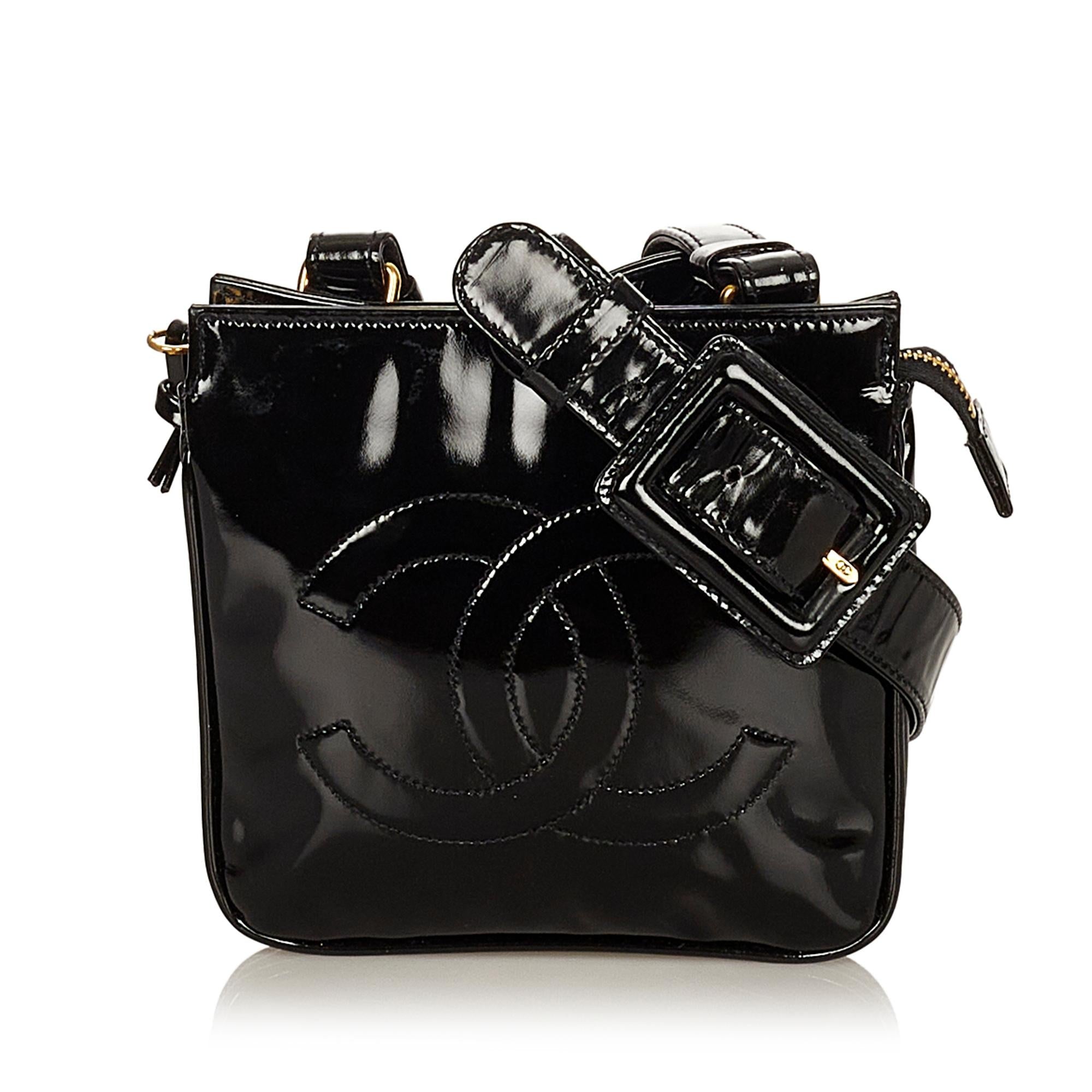 Chanel CC Patent Leather Belt Bag (SHG-27599)