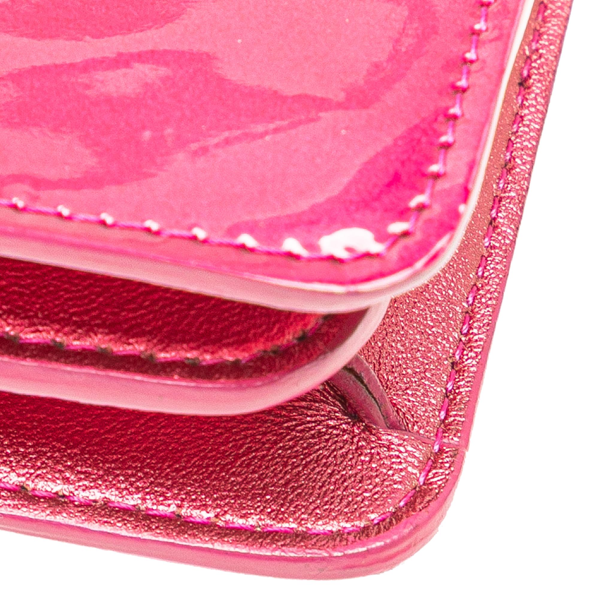 Chanel CC Patent Phone Holder Crossbody