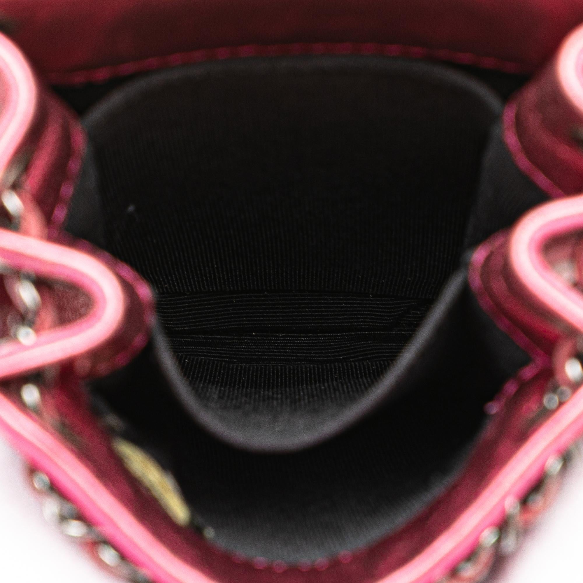 Chanel CC Patent Phone Holder Crossbody