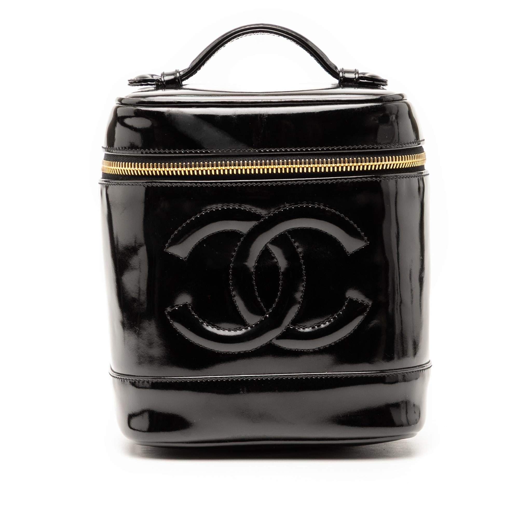 Chanel CC Patent Vanity Bag