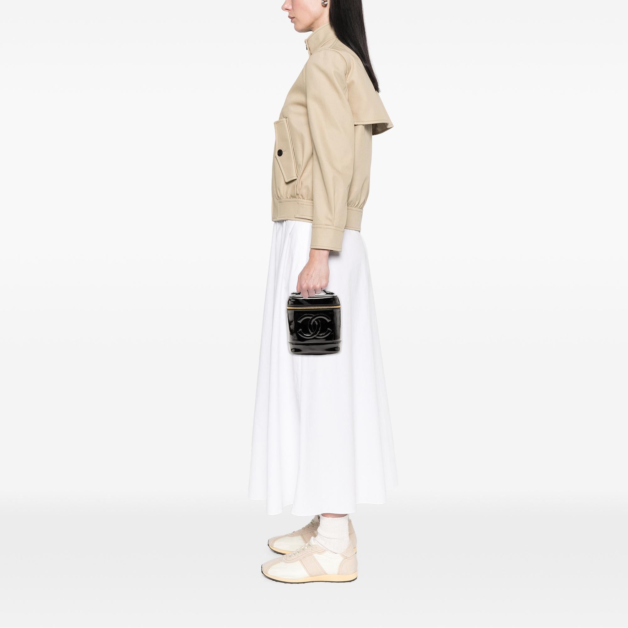 Chanel CC Patent Vanity Bag