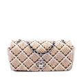 Chanel CC Patent Woven Stitch Full Flap