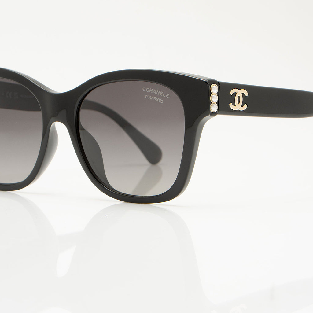 Chanel CC Pearl Wayfarer Sunglasses