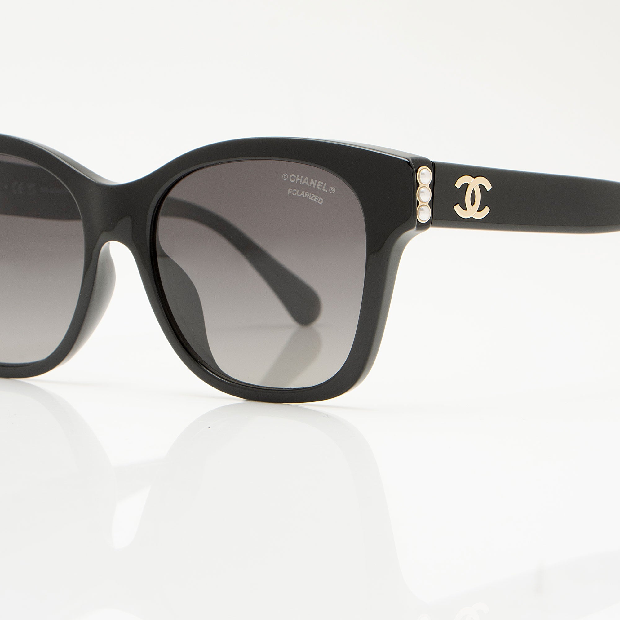 Chanel CC Pearl Wayfarer Sunglasses