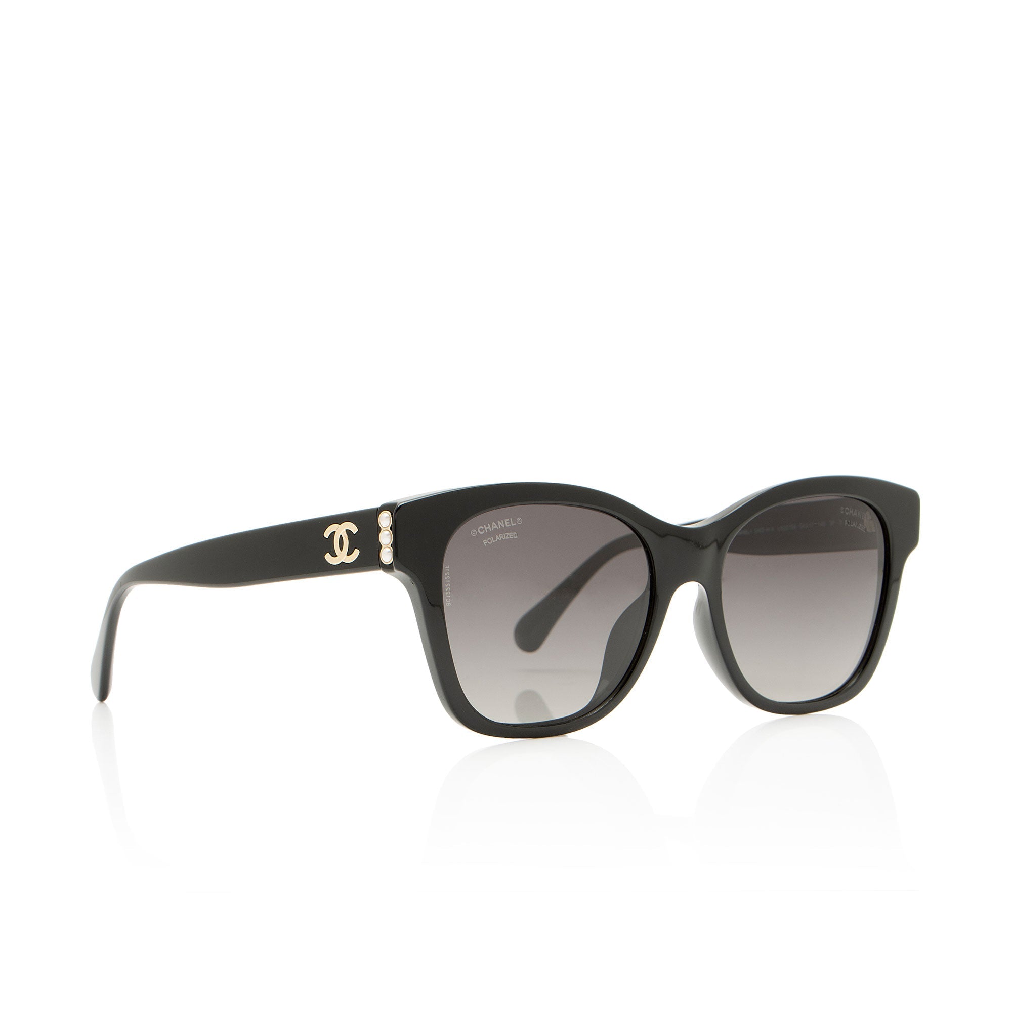 Chanel CC Pearl Wayfarer Sunglasses