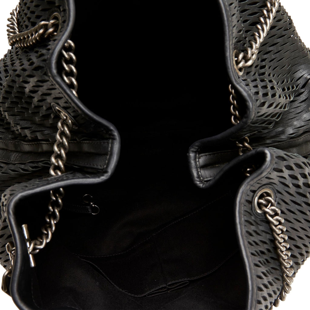 Chanel CC Perforated Leather Tote Bag (SHG-gDassU)