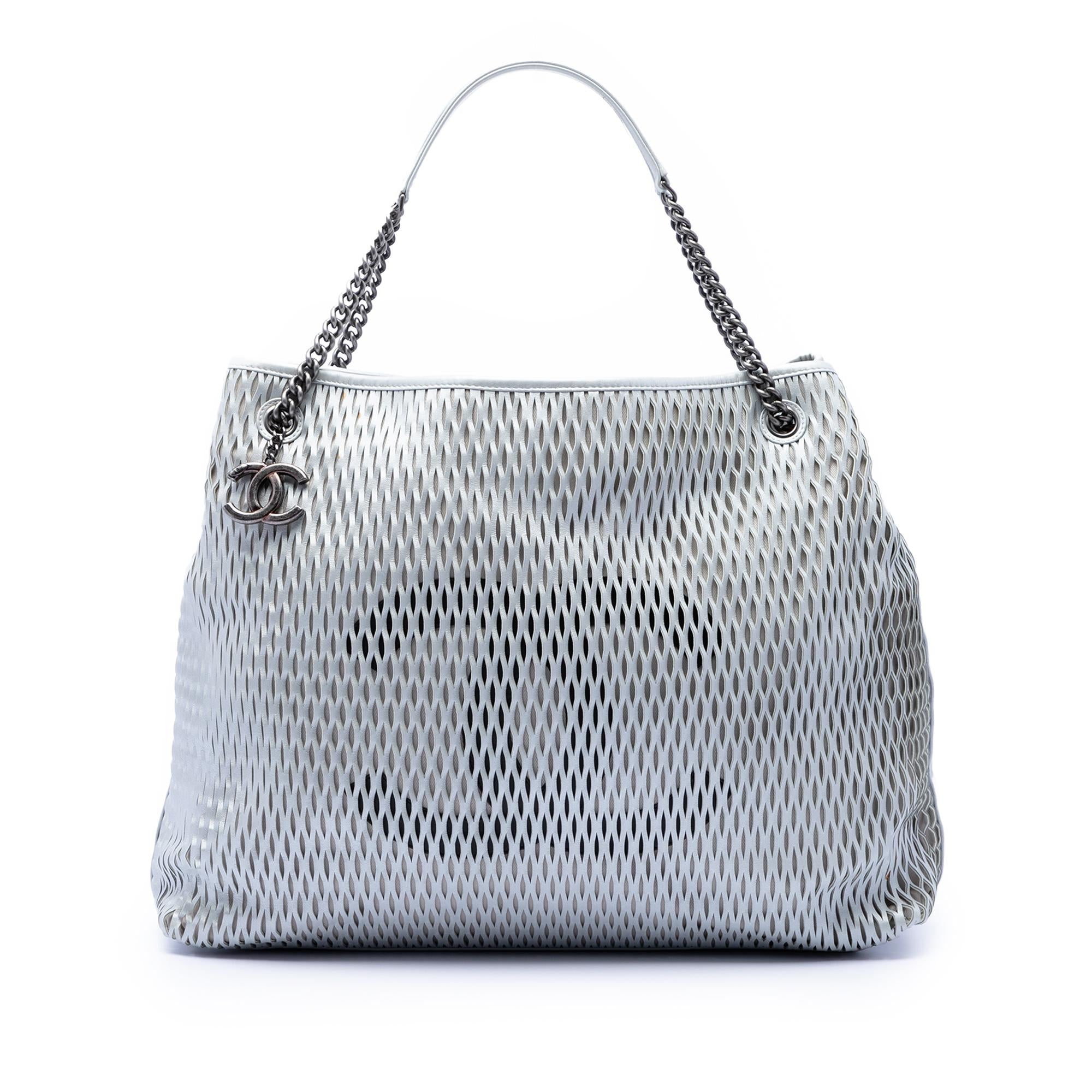 Chanel CC Perforated Leather Tote