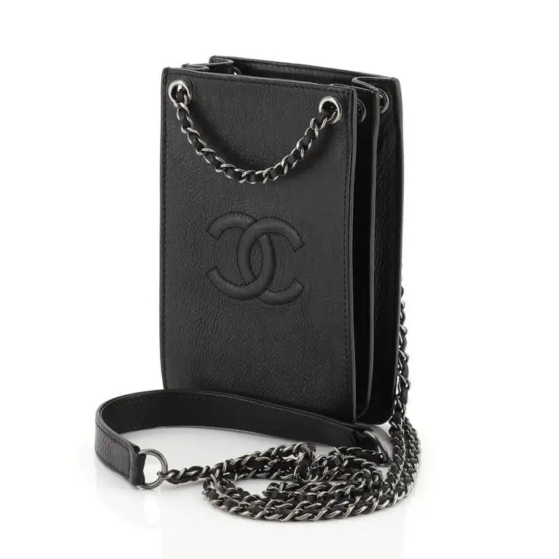 CHANEL CC CALFSKIN LEATHER CROSSBODY BAG