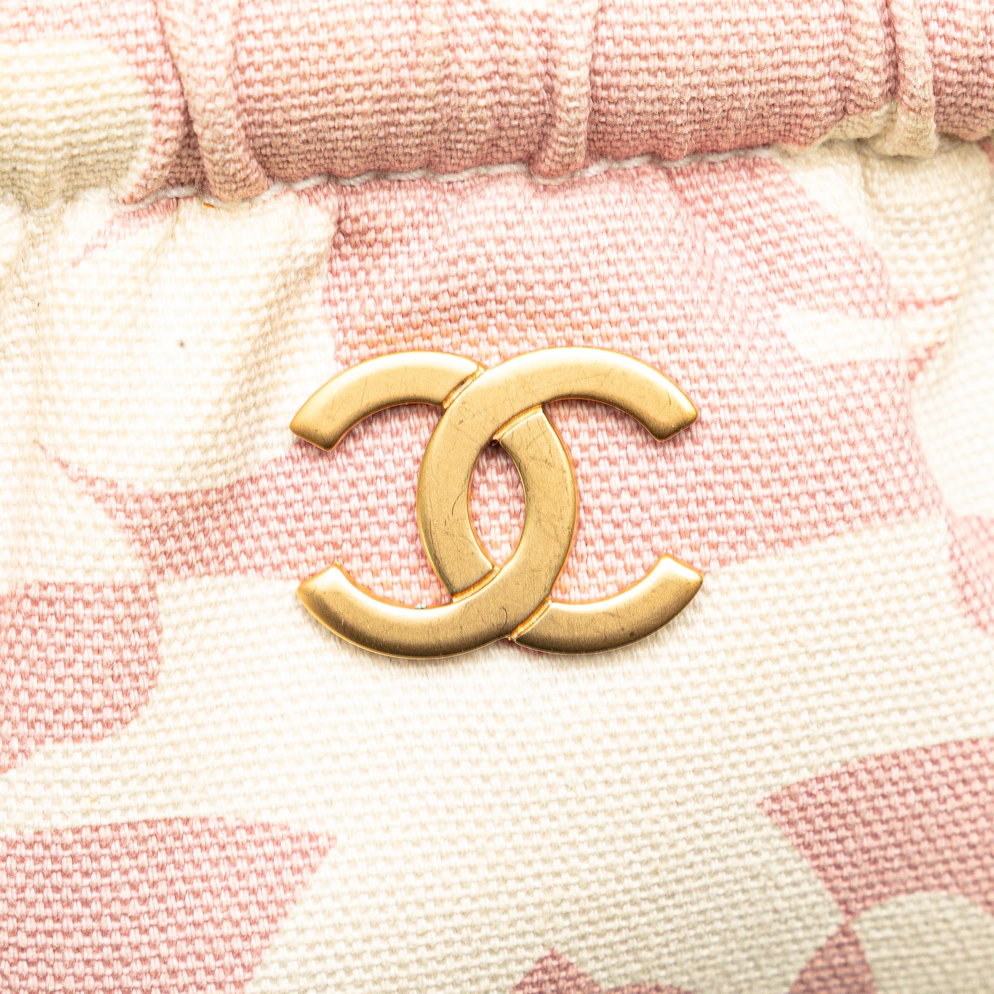 Chanel CC Printed Canvas Clover Shoulder Bag