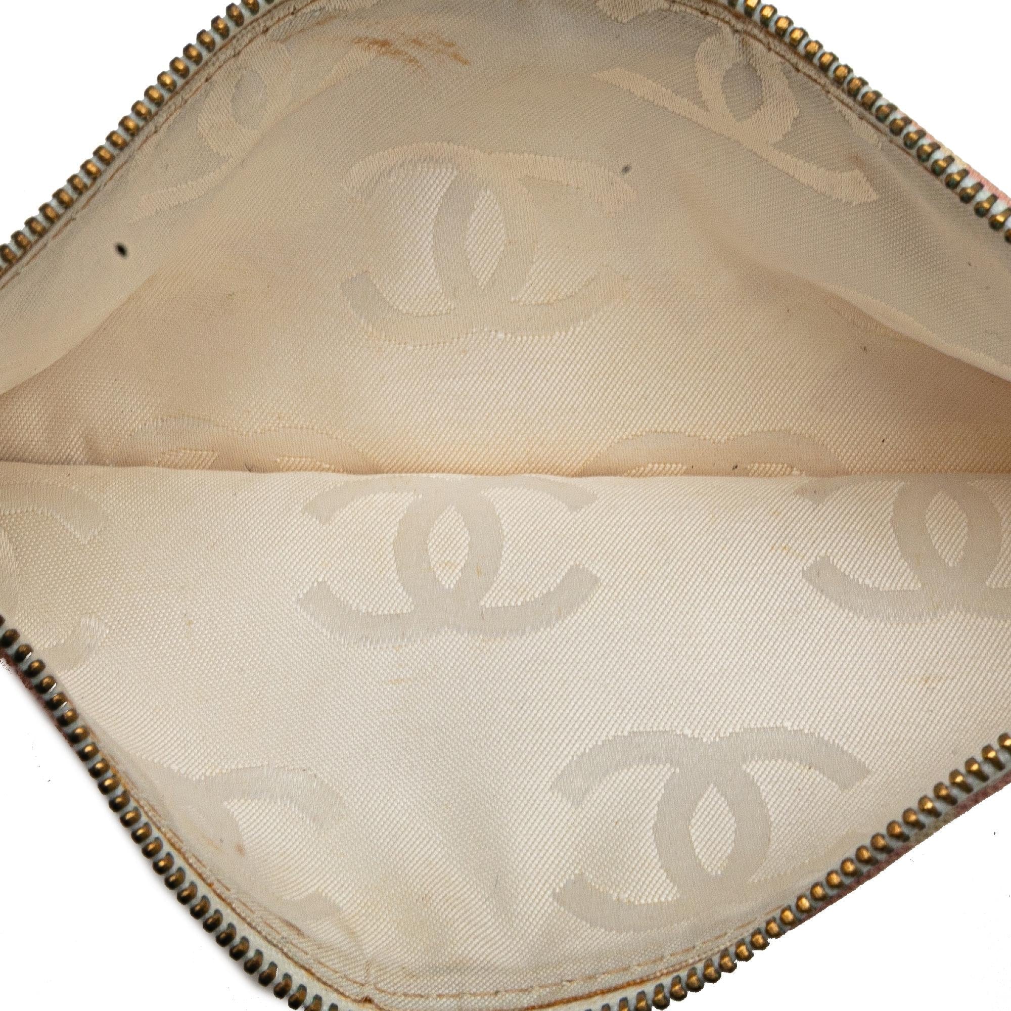 Chanel CC Printed Canvas Clover Shoulder Bag