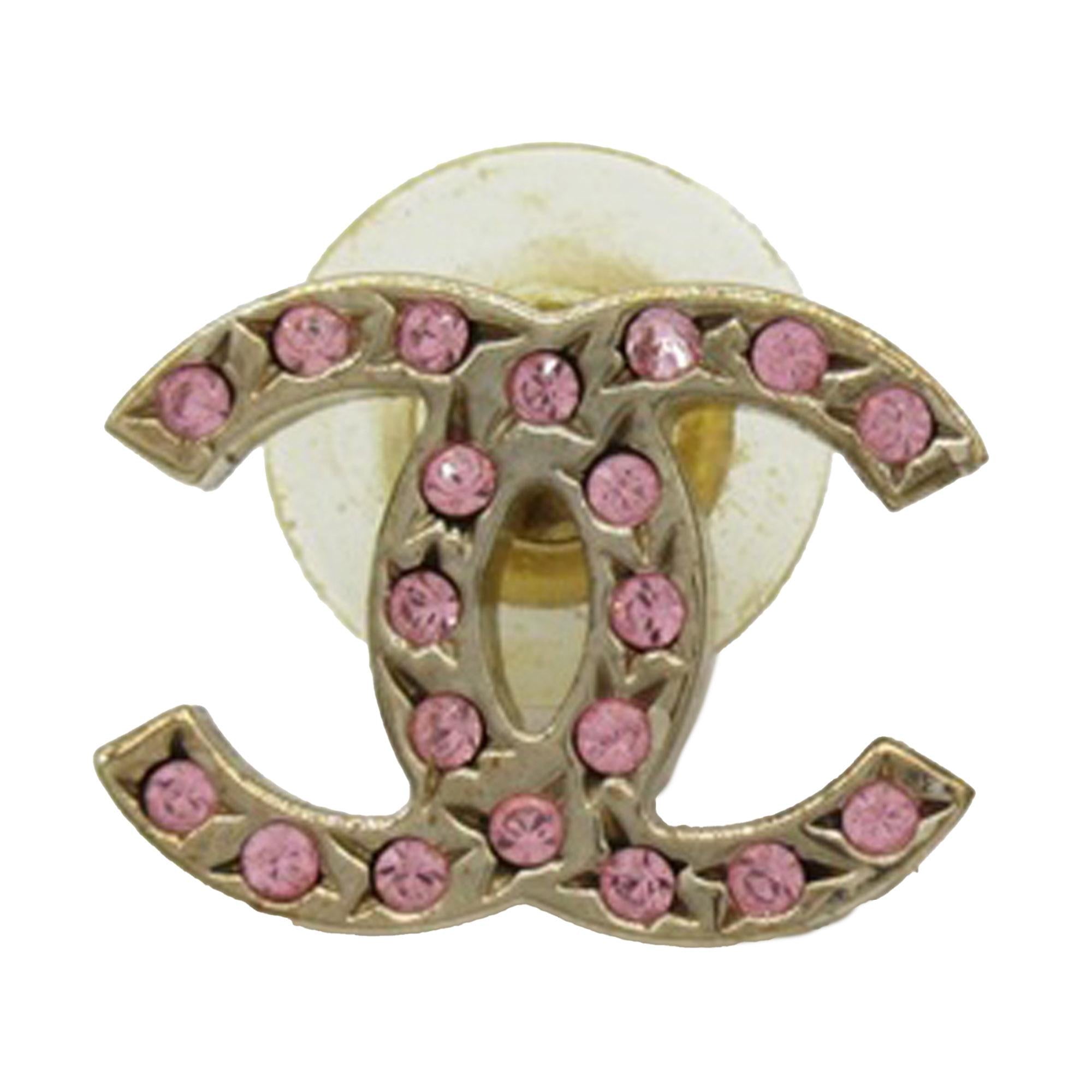 Chanel CC Push Back Earrings (SHG-APQV2X)