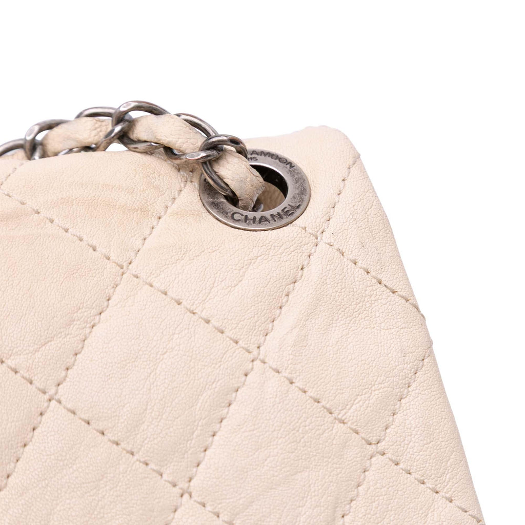 Chanel CC Quilted Aged Calfskin Flap