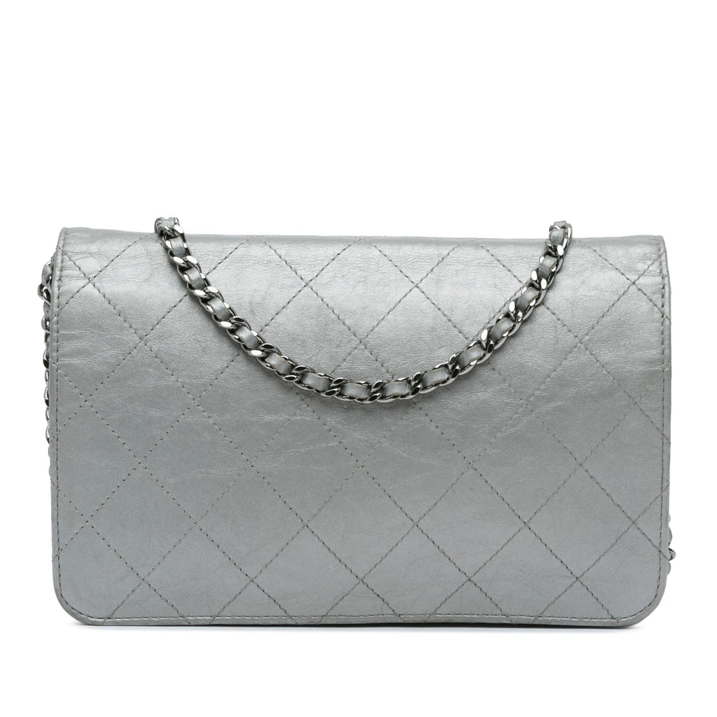 Chanel CC Quilted Aged Calfskin Wallet On Chain (SHG-x0Wgqd)
