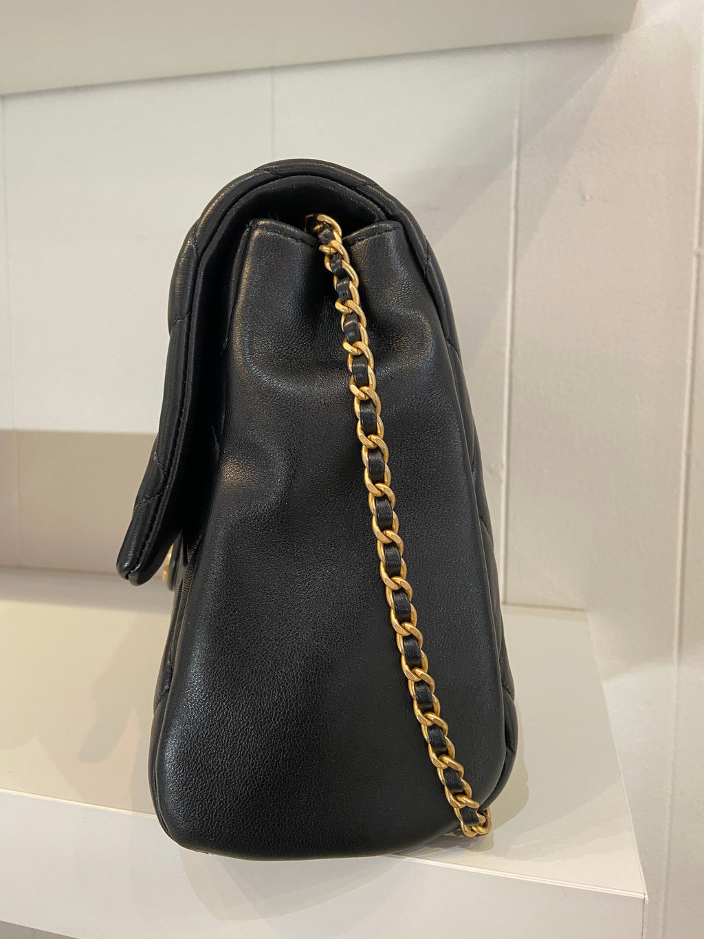 CHANEL QUILTED LAMBSKIN FLAP BAG