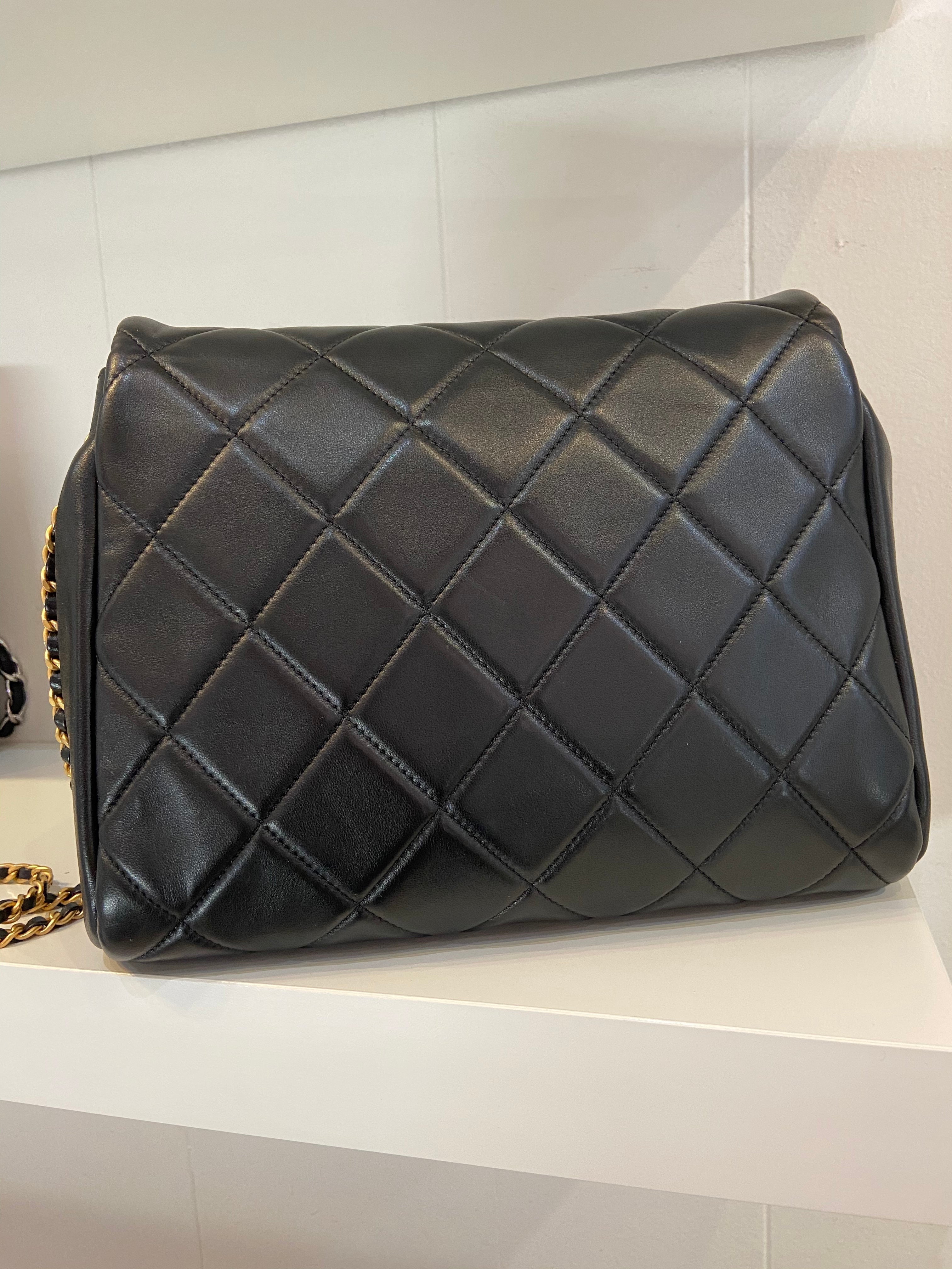 CHANEL QUILTED LAMBSKIN FLAP BAG