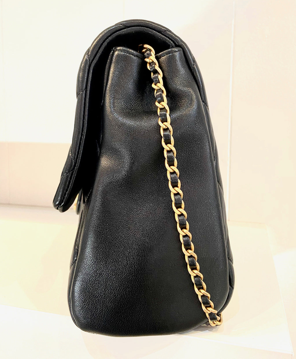 CHANEL QUILTED LAMBSKIN FLAP BAG