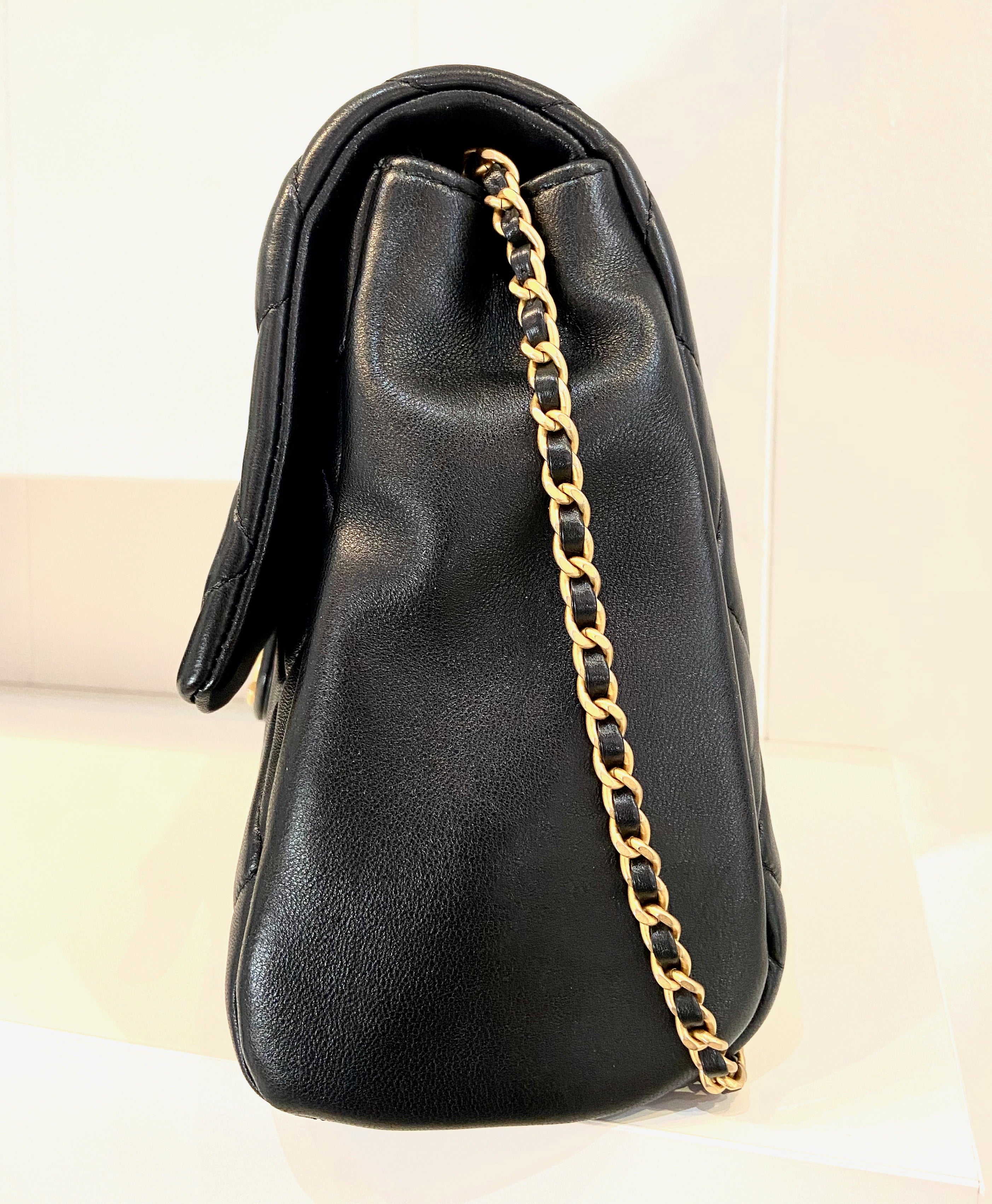 CHANEL QUILTED LAMBSKIN FLAP BAG