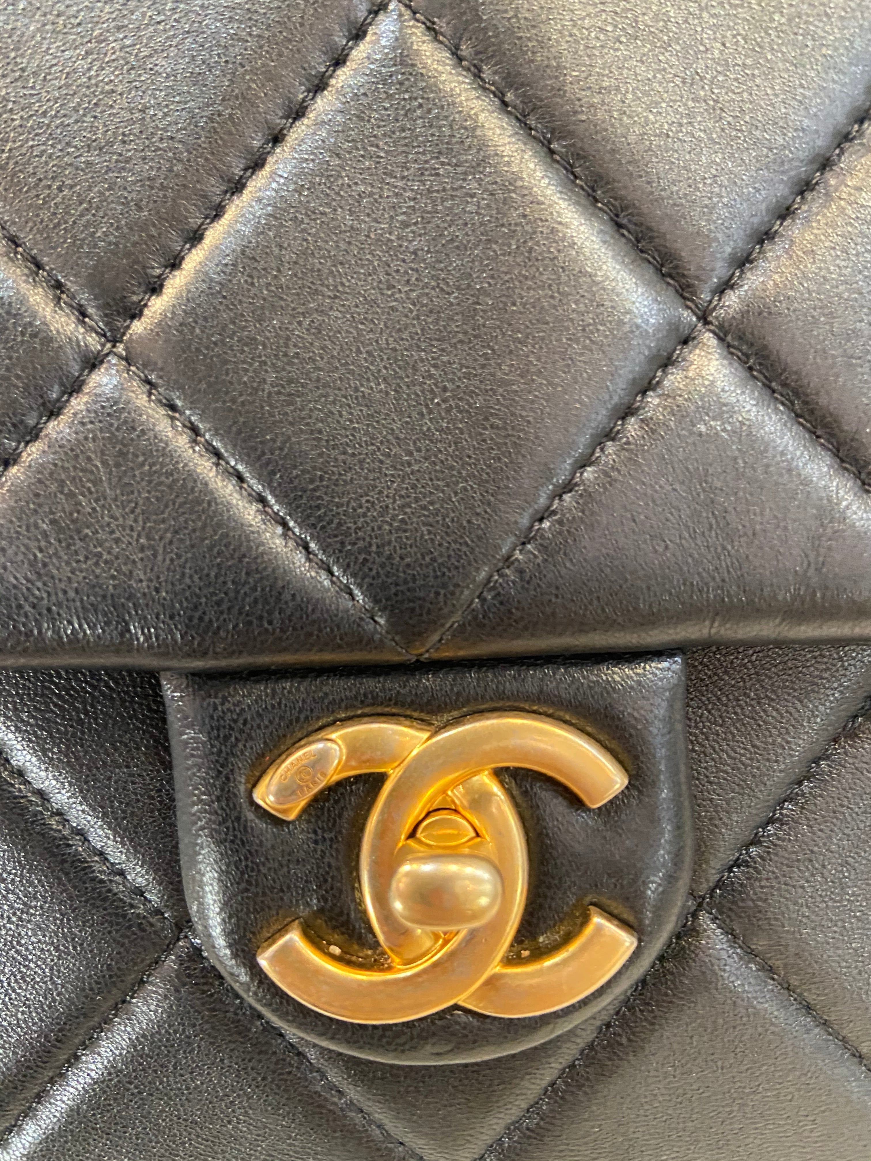 CHANEL QUILTED LAMBSKIN FLAP BAG