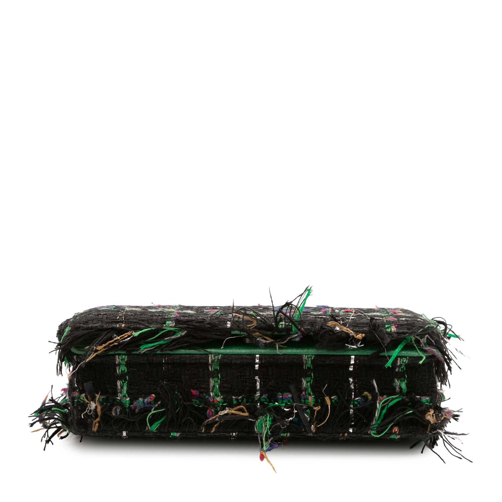 Chanel CC Quilted Boucle Tweed Robot Charm Wallet On Chain