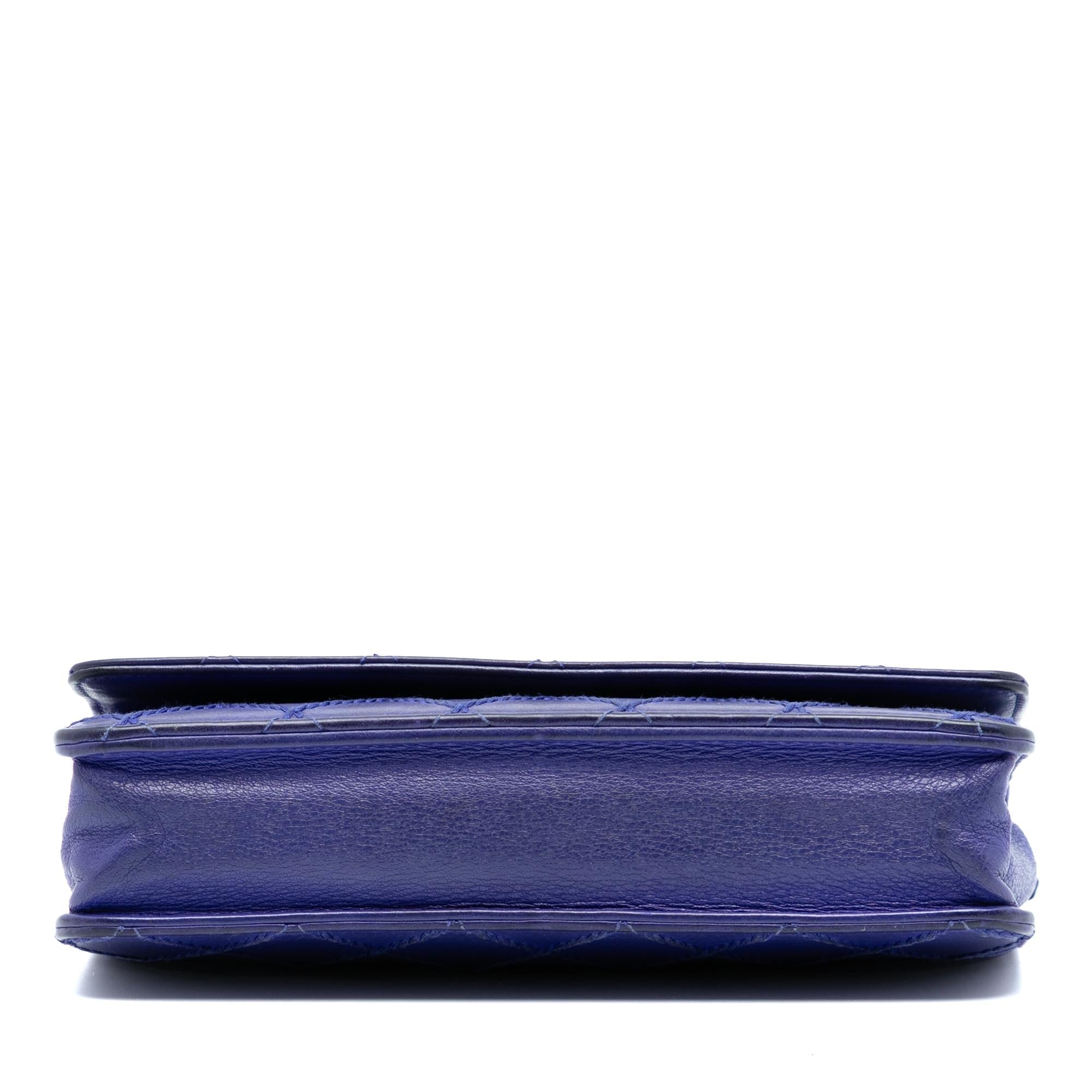 Chanel CC Quilted Calfskin Fancy Wallet On Chain