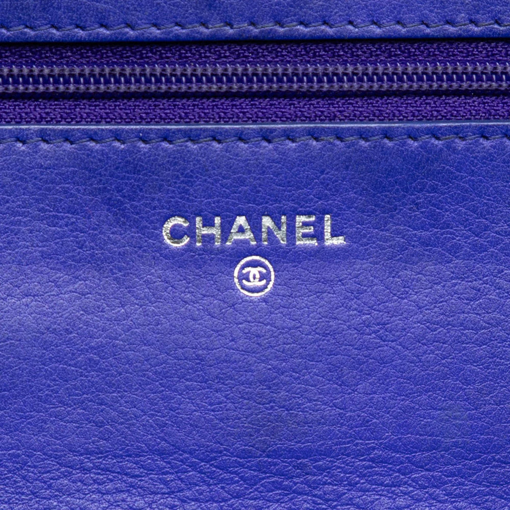 Chanel CC Quilted Calfskin Fancy Wallet On Chain