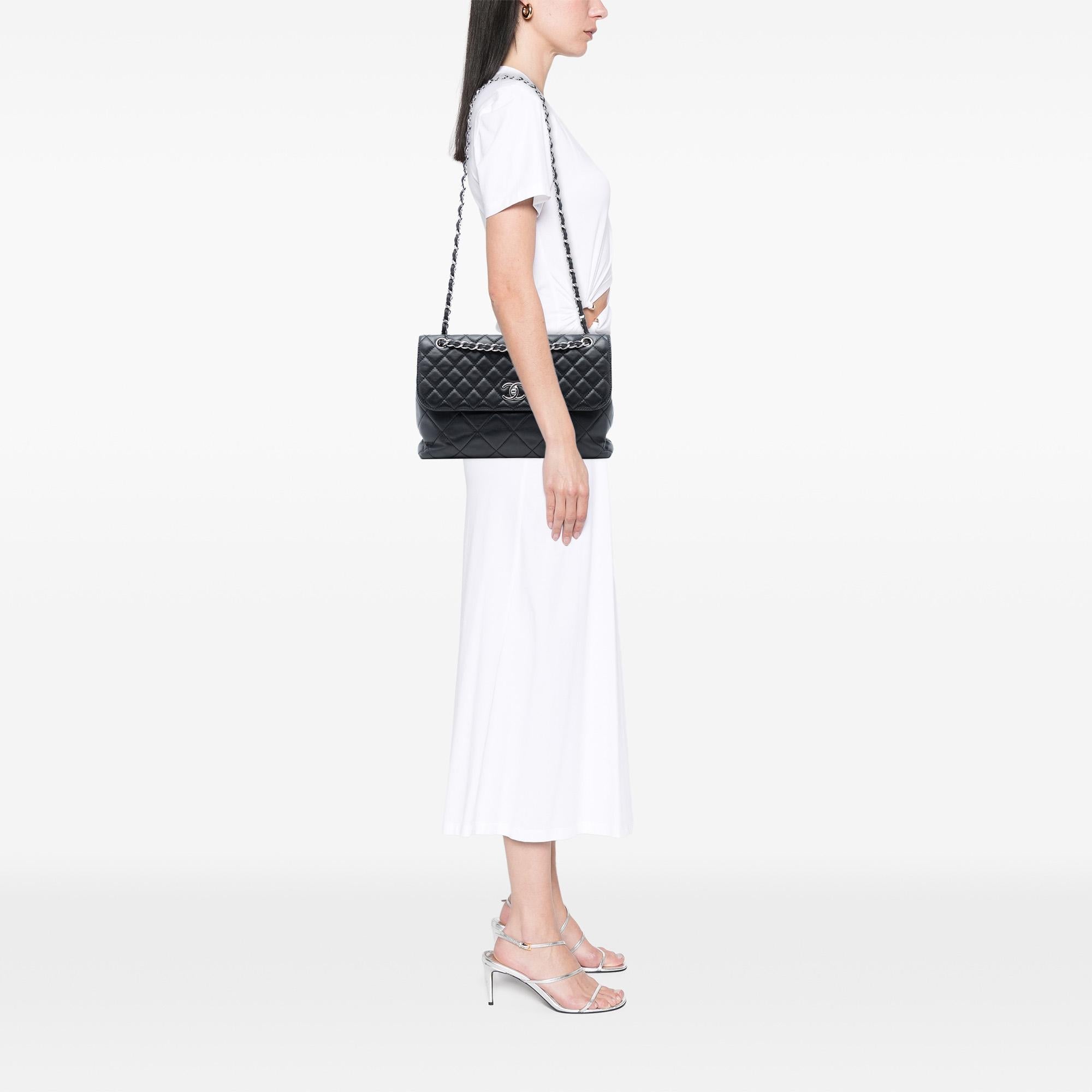 Chanel CC Quilted Calfskin In The Business Flap