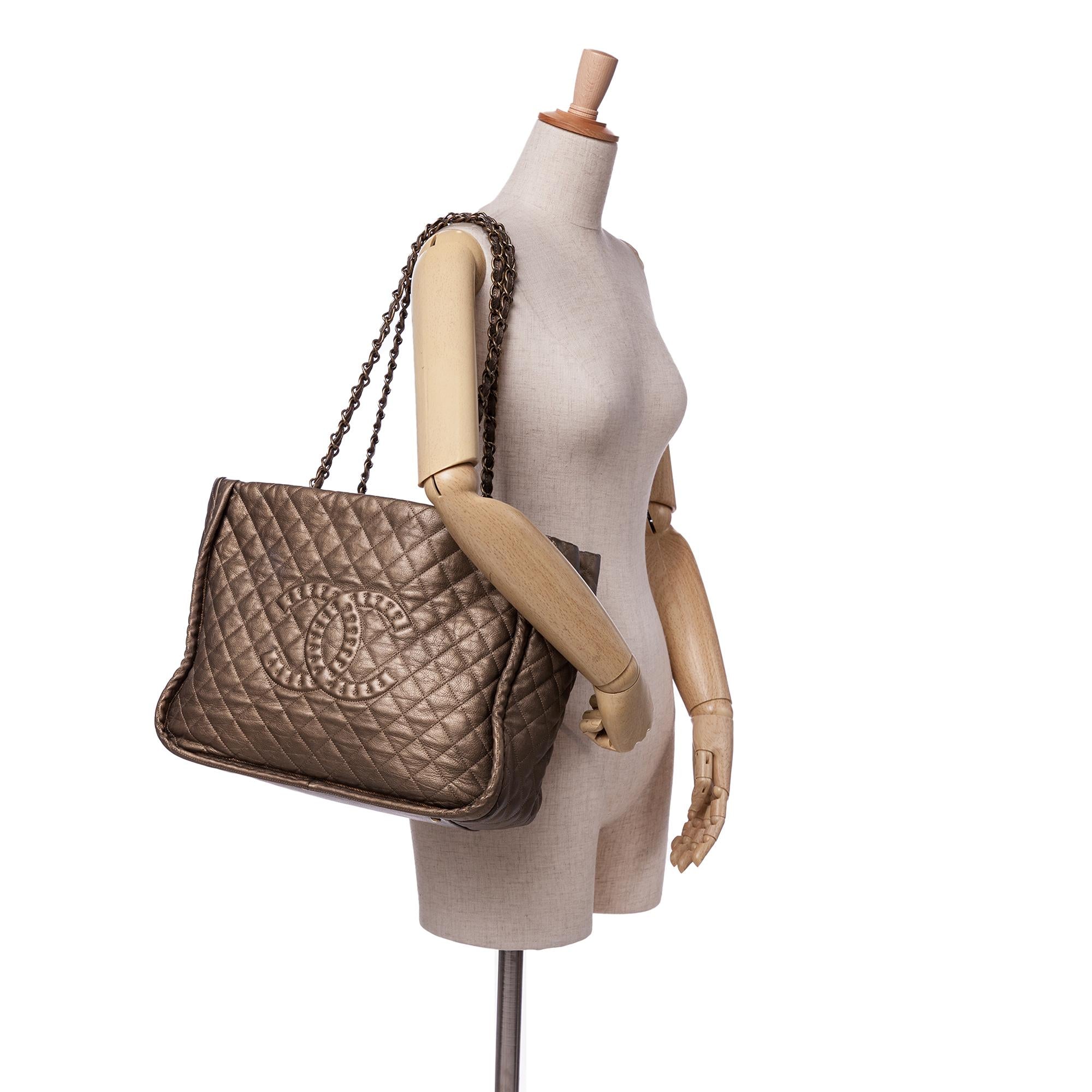 Chanel CC Quilted Calfskin Istanbul Tote