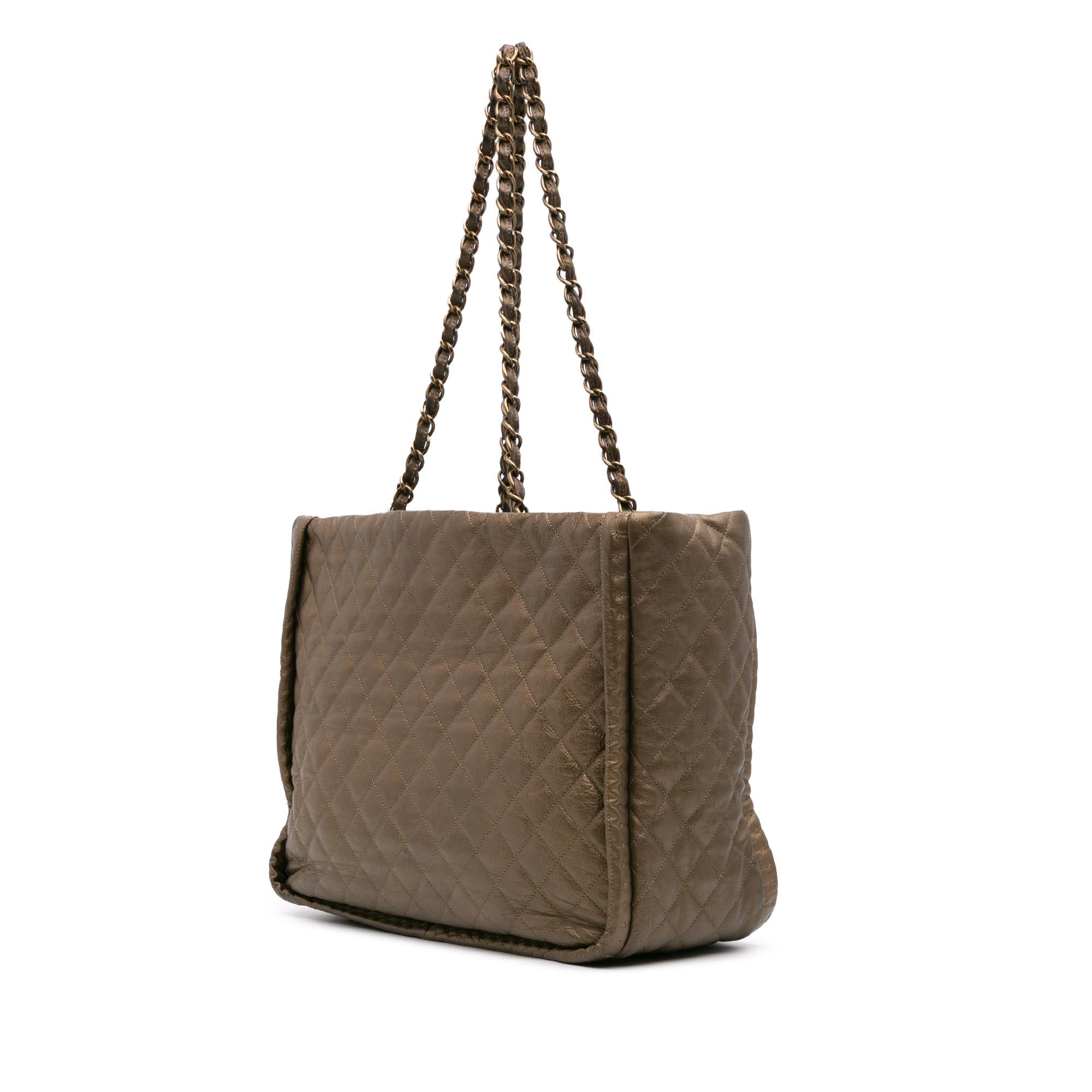 Chanel CC Quilted Calfskin Istanbul Tote