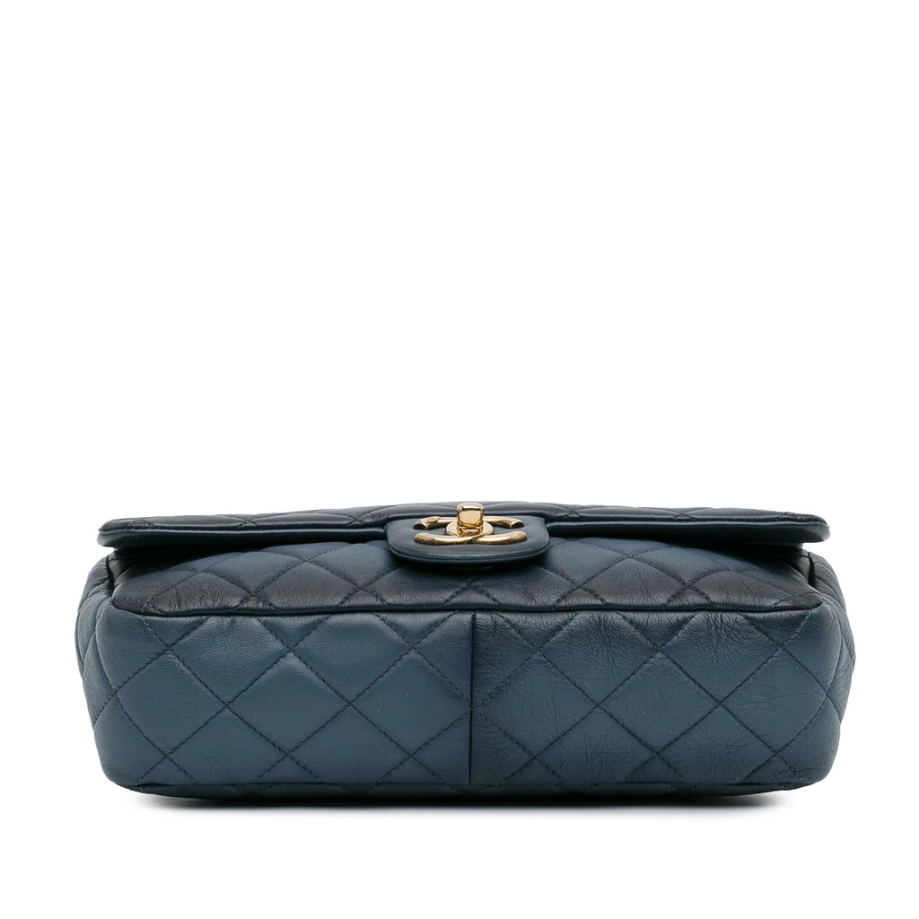Chanel CC Quilted Calfskin Ombre Flap (SHG-mJHtHE)