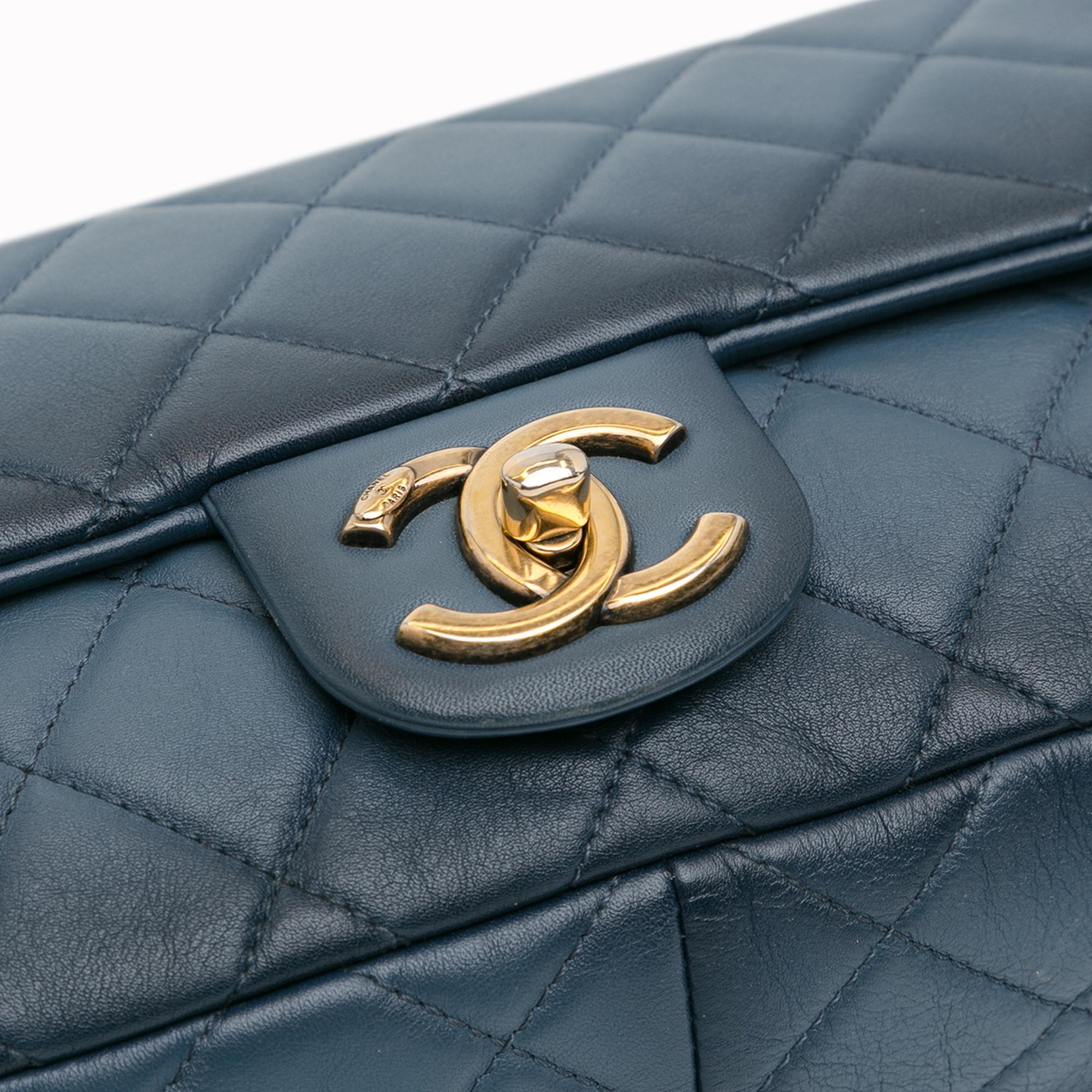 Chanel CC Quilted Calfskin Ombre Flap (SHG-mJHtHE)
