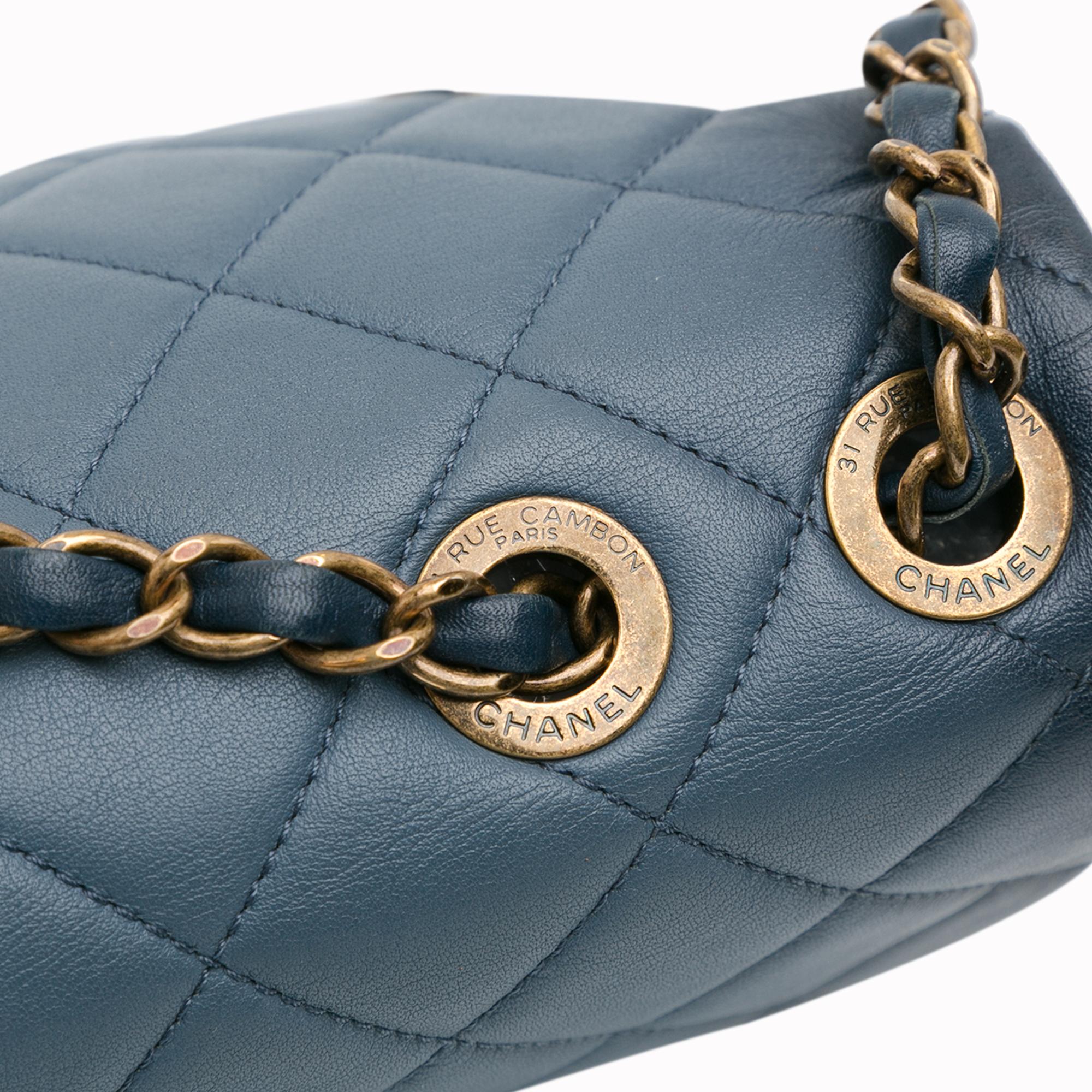 Chanel CC Quilted Calfskin Ombre Flap (SHG-mJHtHE)