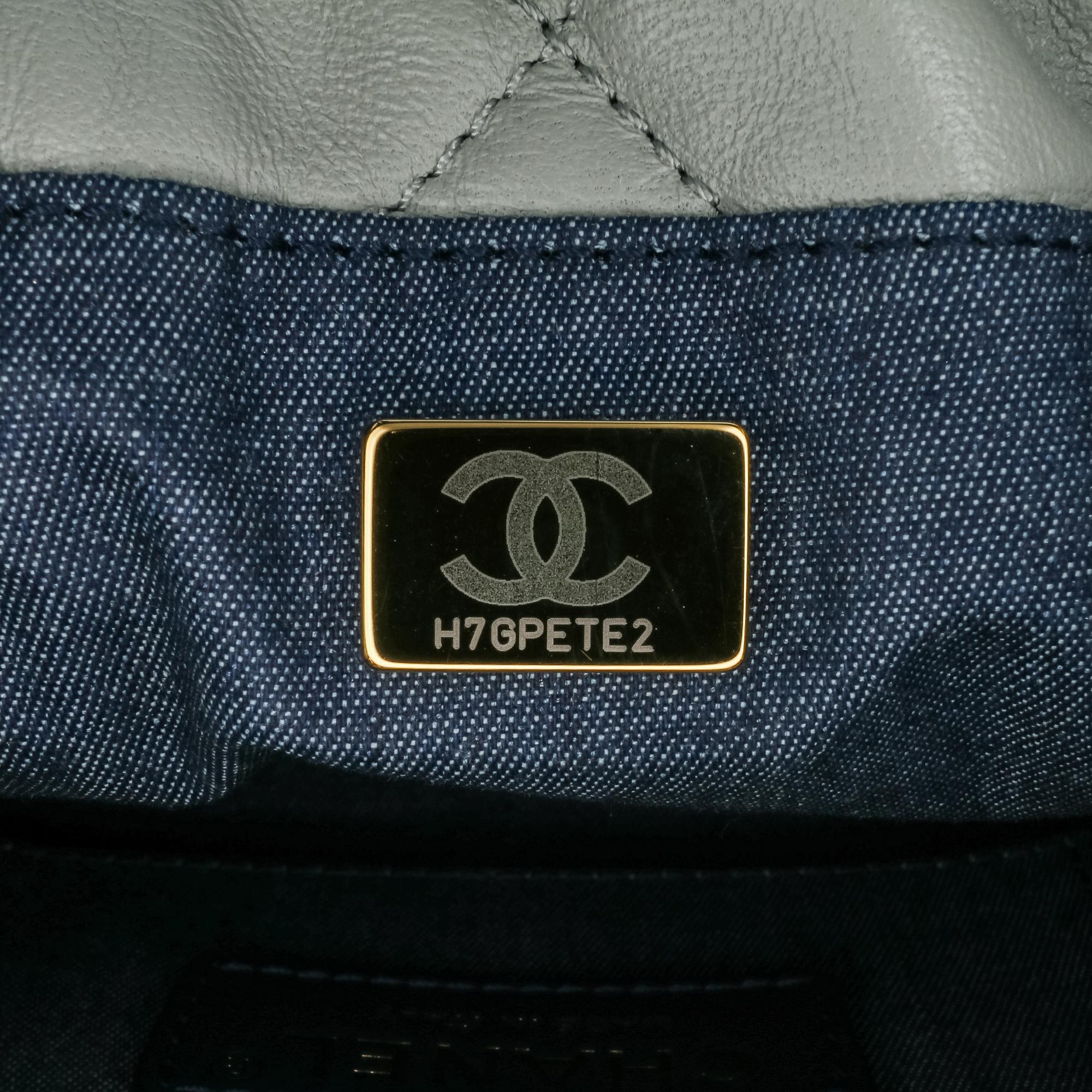 Chanel CC Quilted Calfskin Resin Bi-Color Chain Bucket Bag