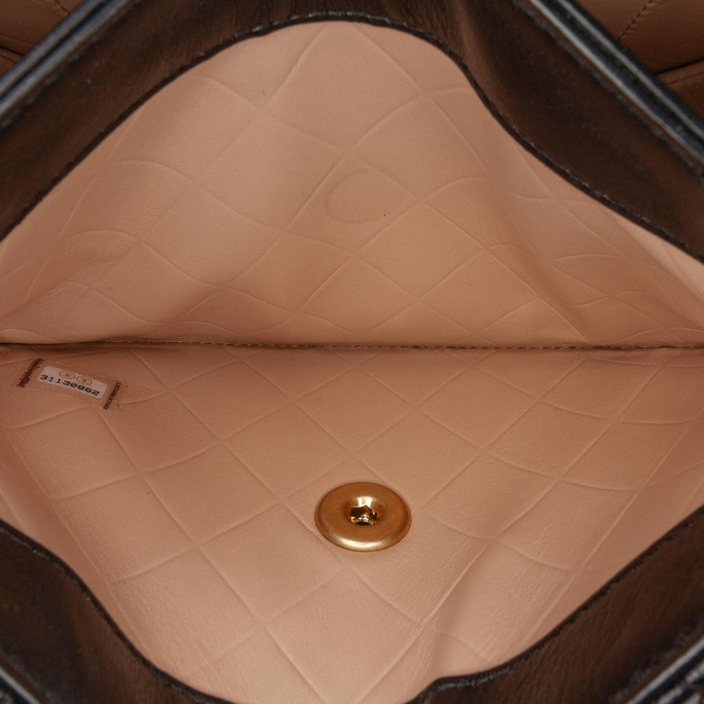 Chanel CC Quilted Calfskin Round Moon Messenger Flap