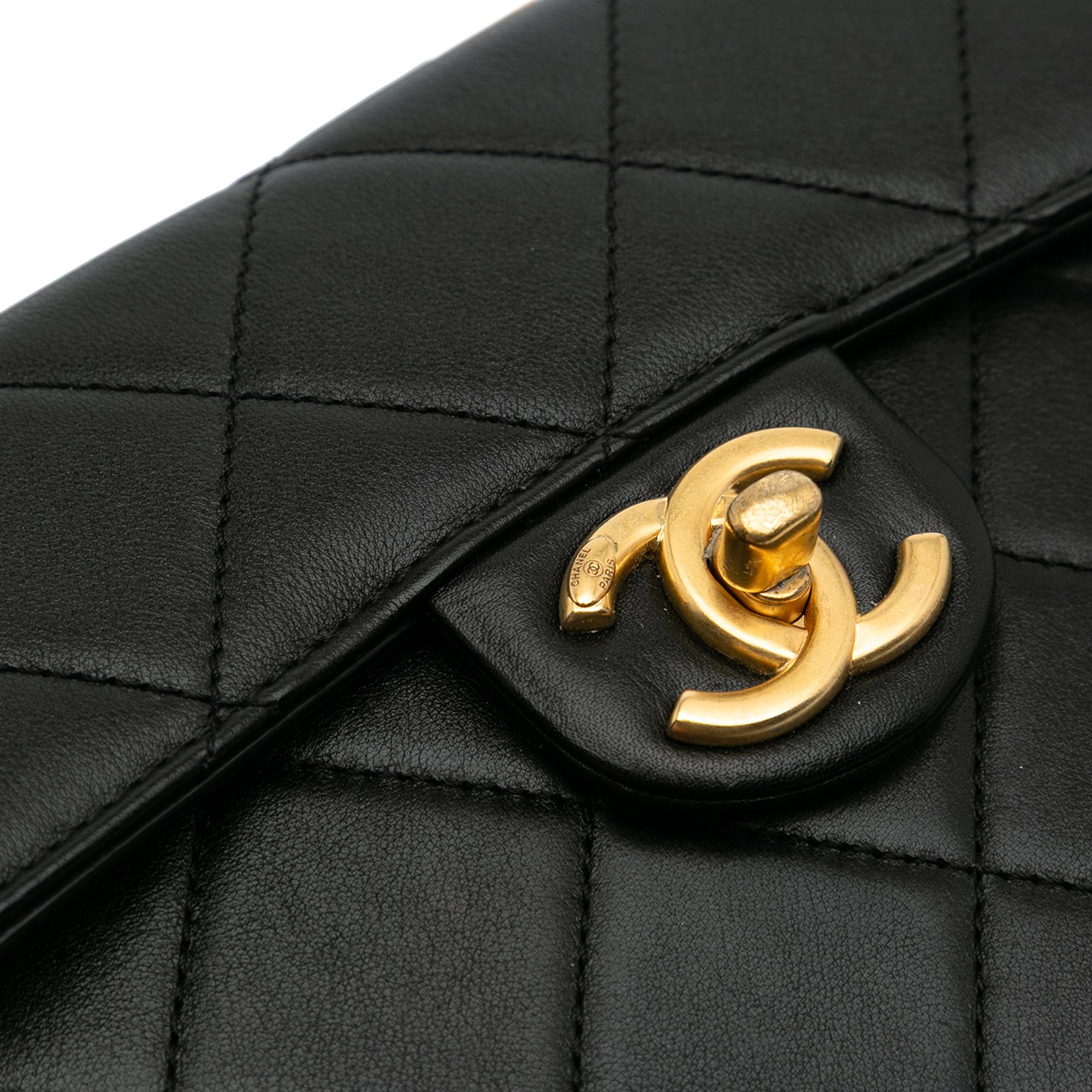 Chanel CC Quilted Calfskin Round Moon Messenger Flap