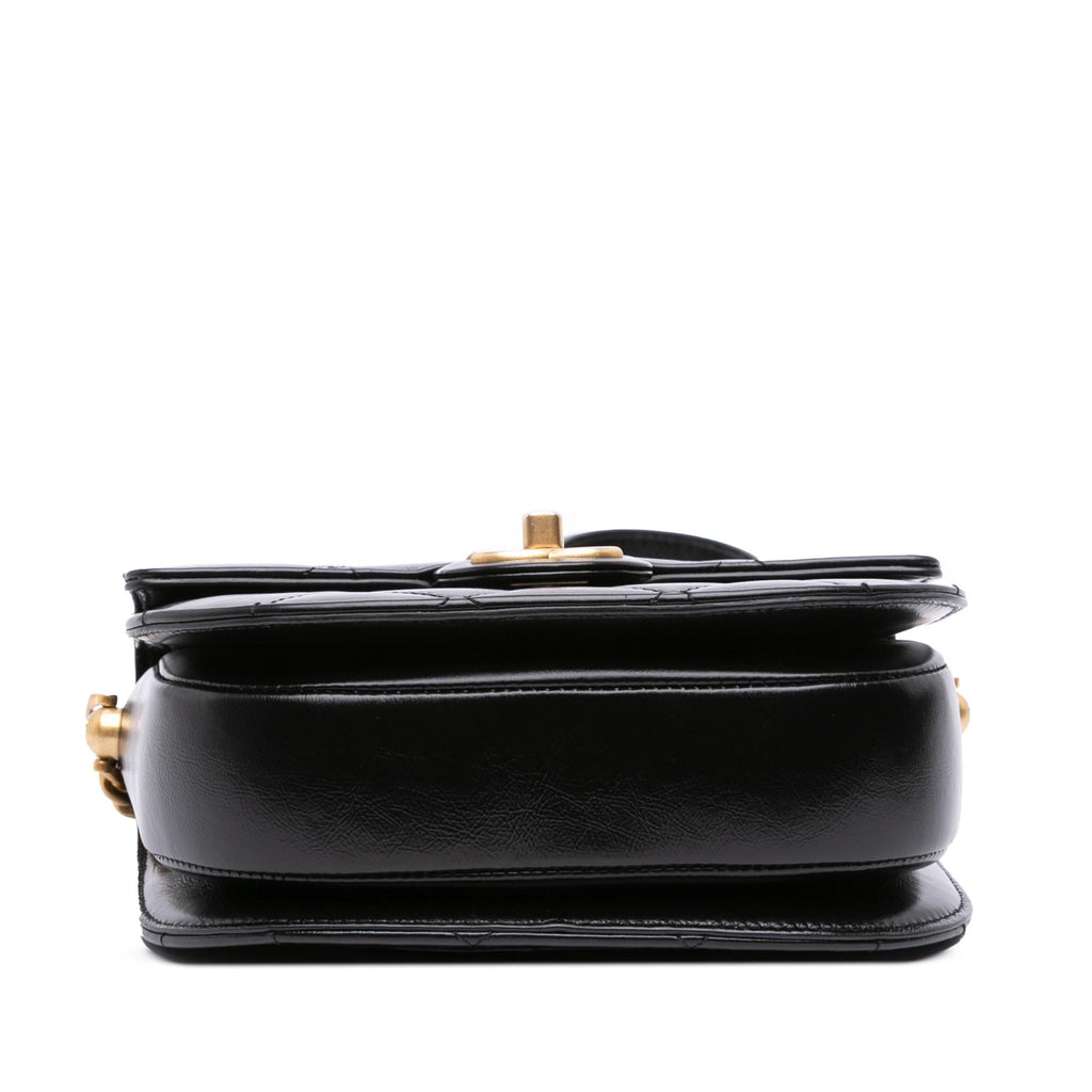 Chanel CC Quilted Calfskin Round Moon Messenger Flap
