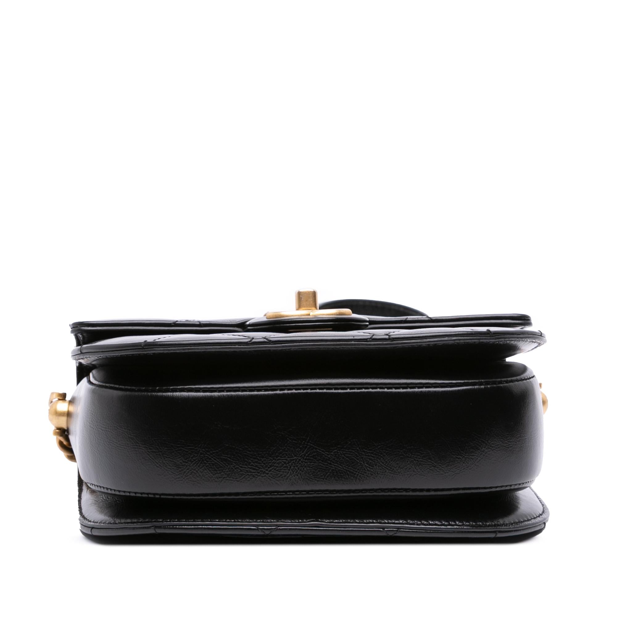 Chanel CC Quilted Calfskin Round Moon Messenger Flap
