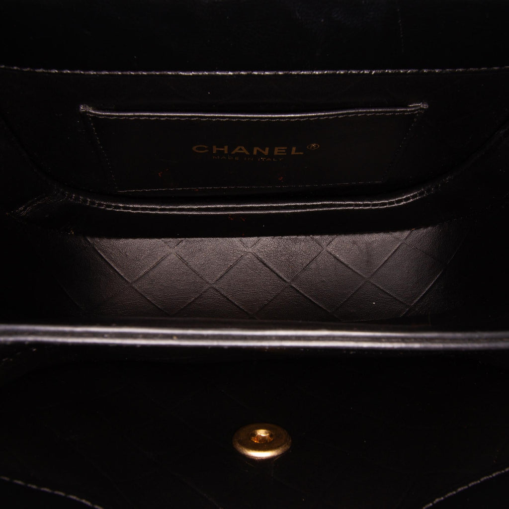 Chanel CC Quilted Calfskin Round Moon Messenger Flap