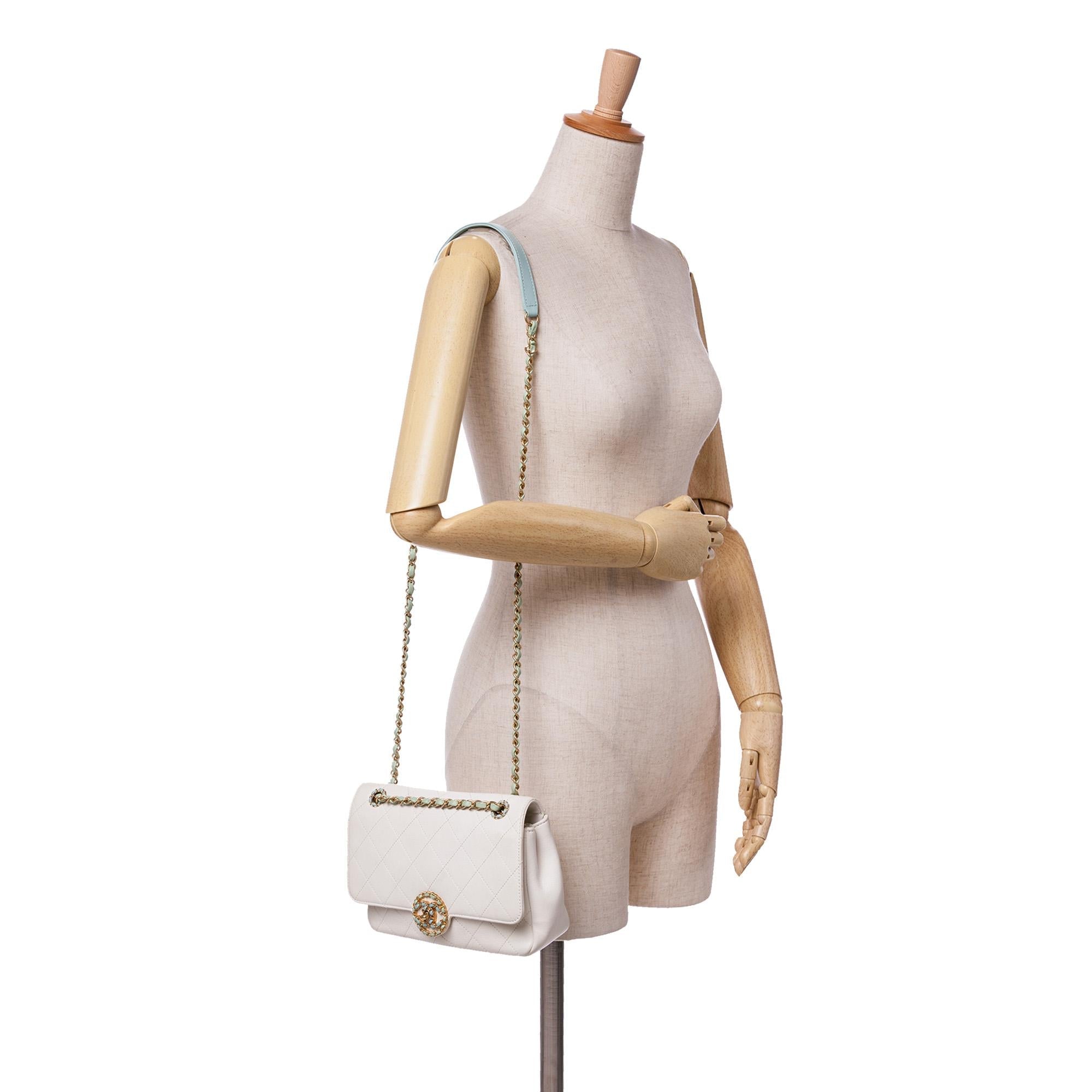 Chanel CC Quilted Calfskin Single Flap