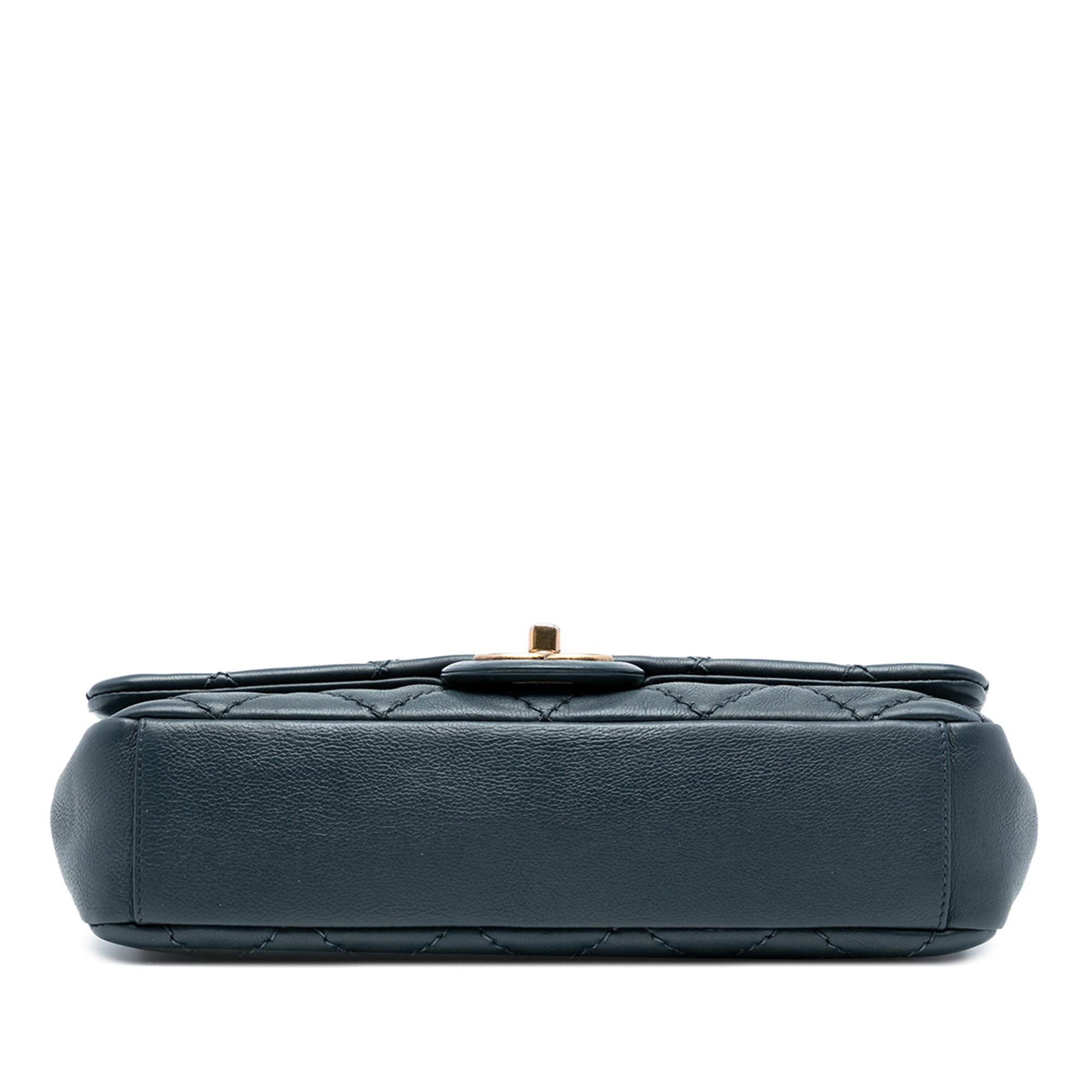 Chanel CC Quilted Calfskin Top Handle Bag